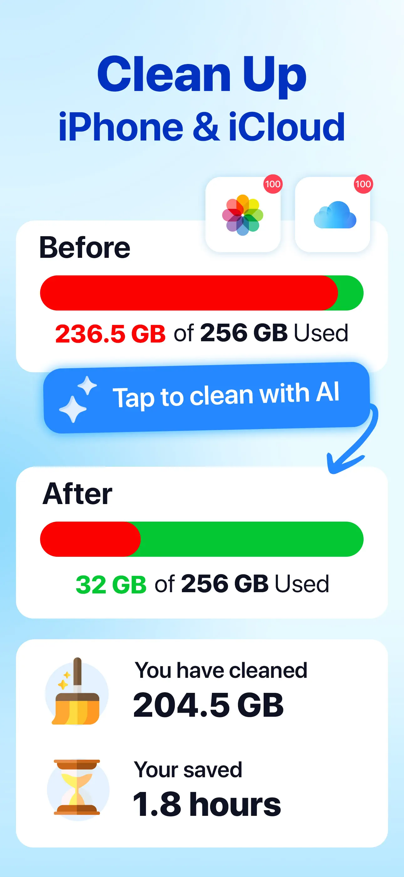 AI Cleaner: Phone Cleanup App Store screenshot 1