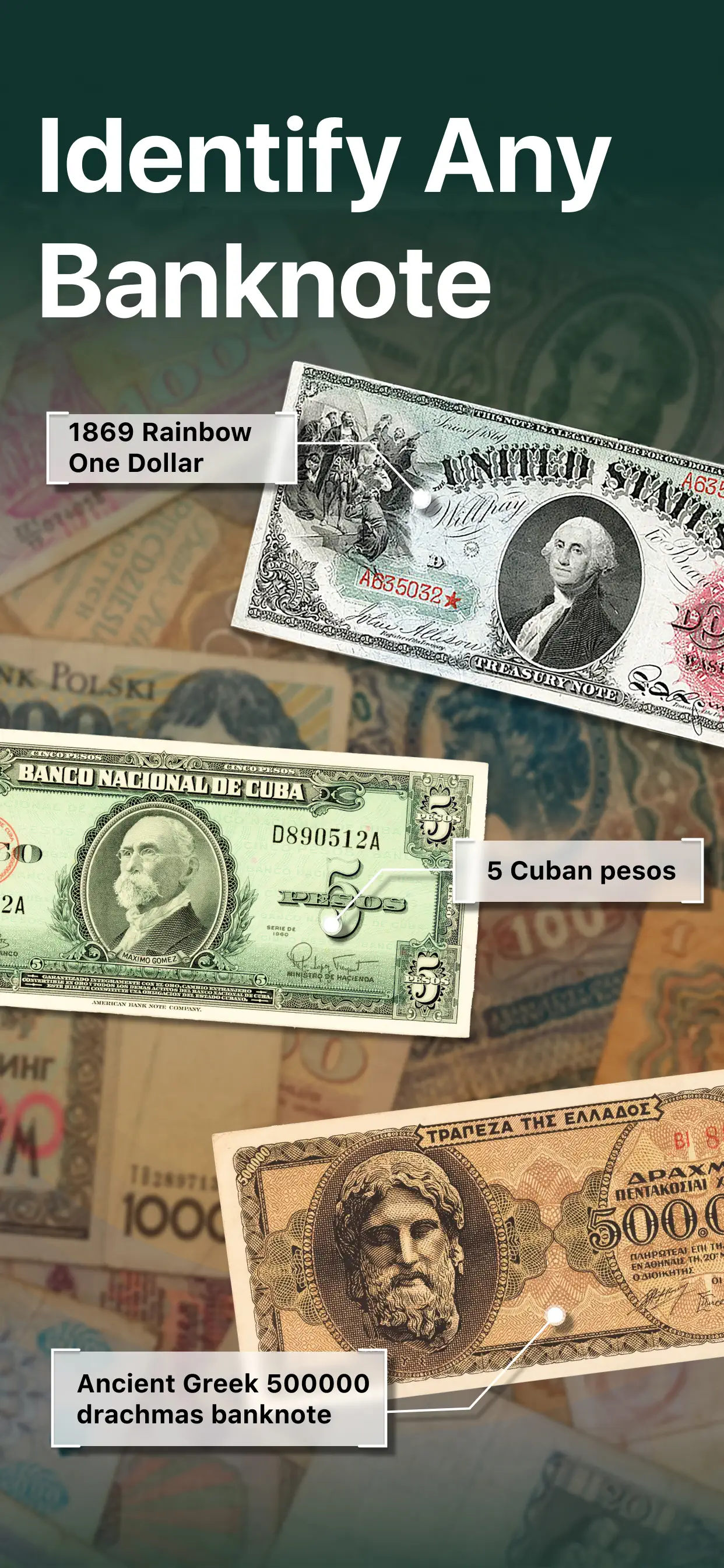 NoteSnap: Banknote Identifier App Store screenshot 1