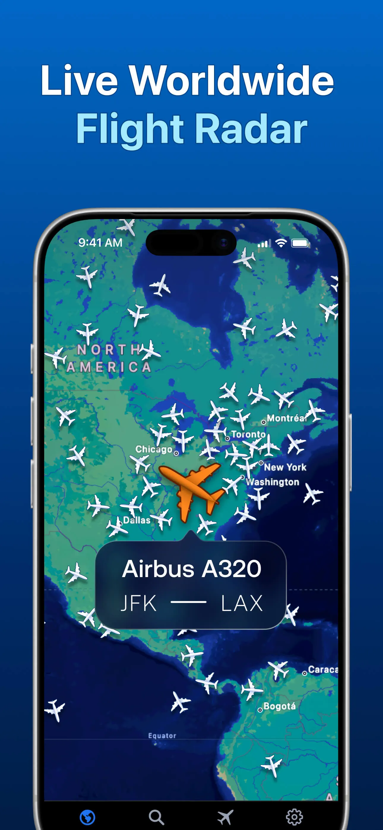 Flight Tracker + App Store screenshot 1