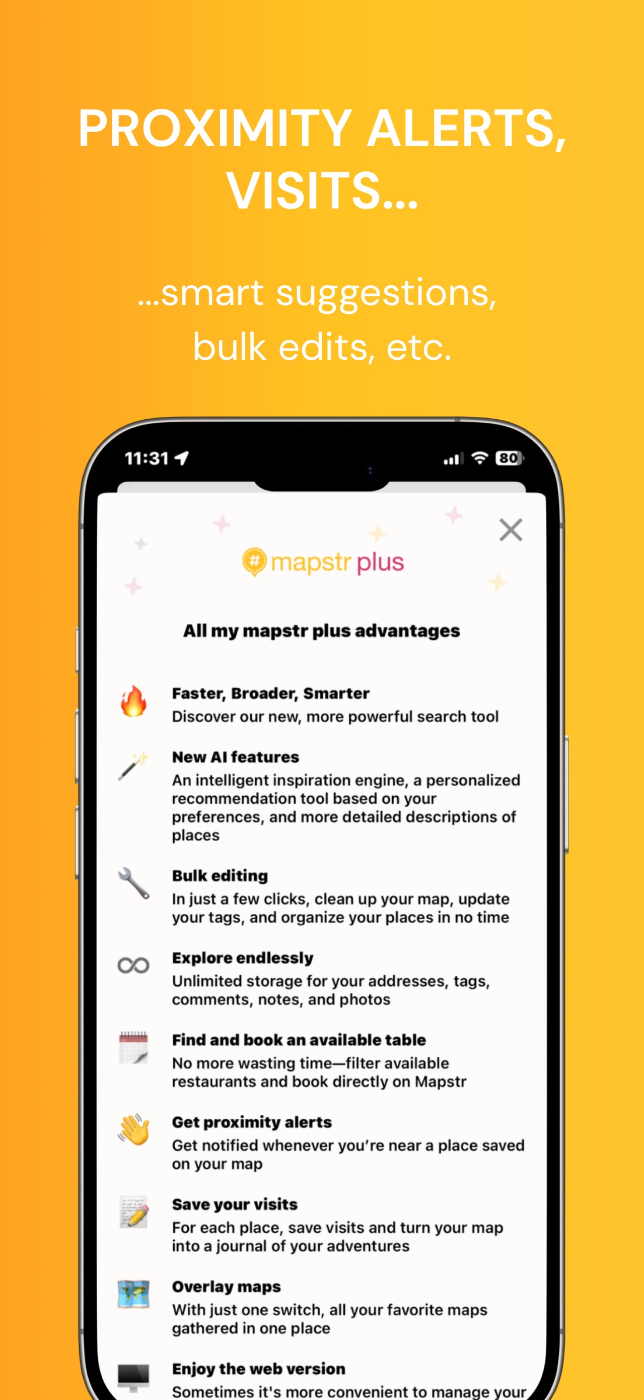 Mapstr – Save & Follow Places App Store screenshot 2