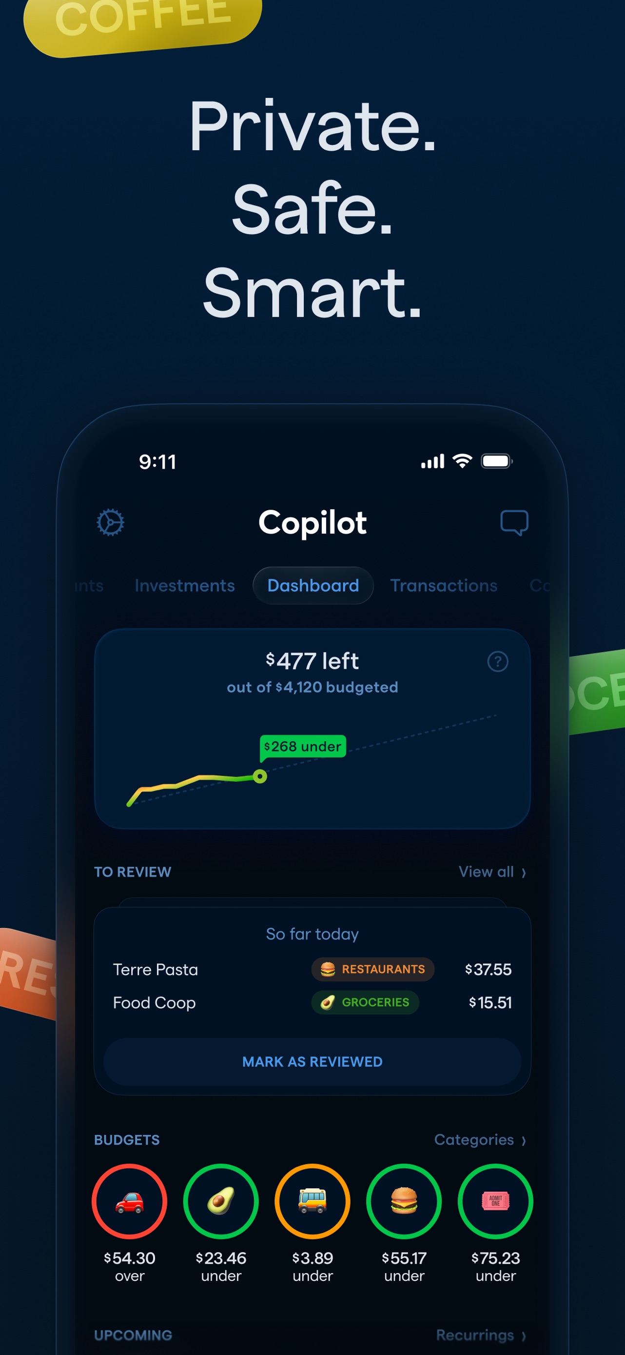 Copilot: Track & Budget Money App Store screenshot 3