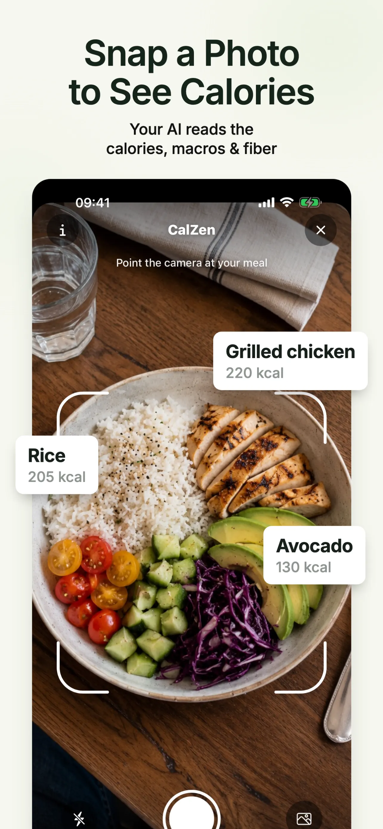 CalZen AI Food Calorie Counter App Store screenshot 3