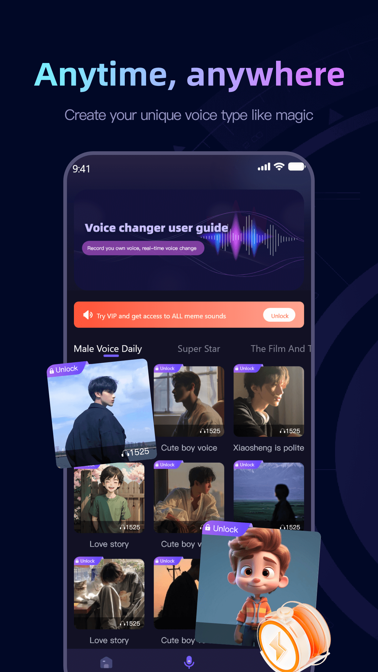 Magic Voice Changer Pro App Store screenshot 1