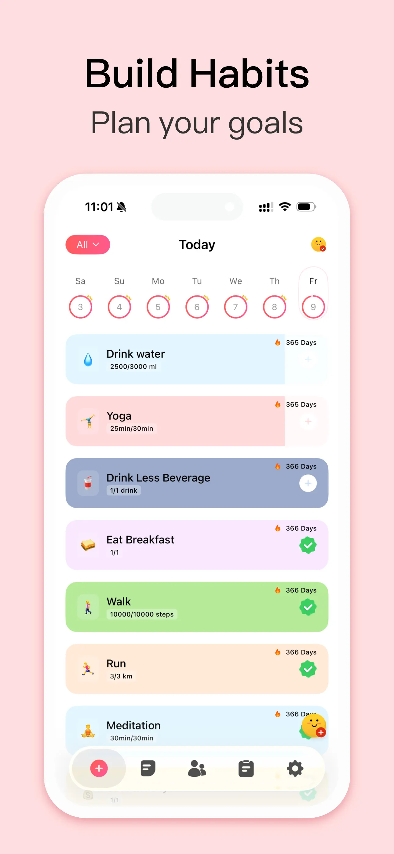 Habit Tracker App Store screenshot 1