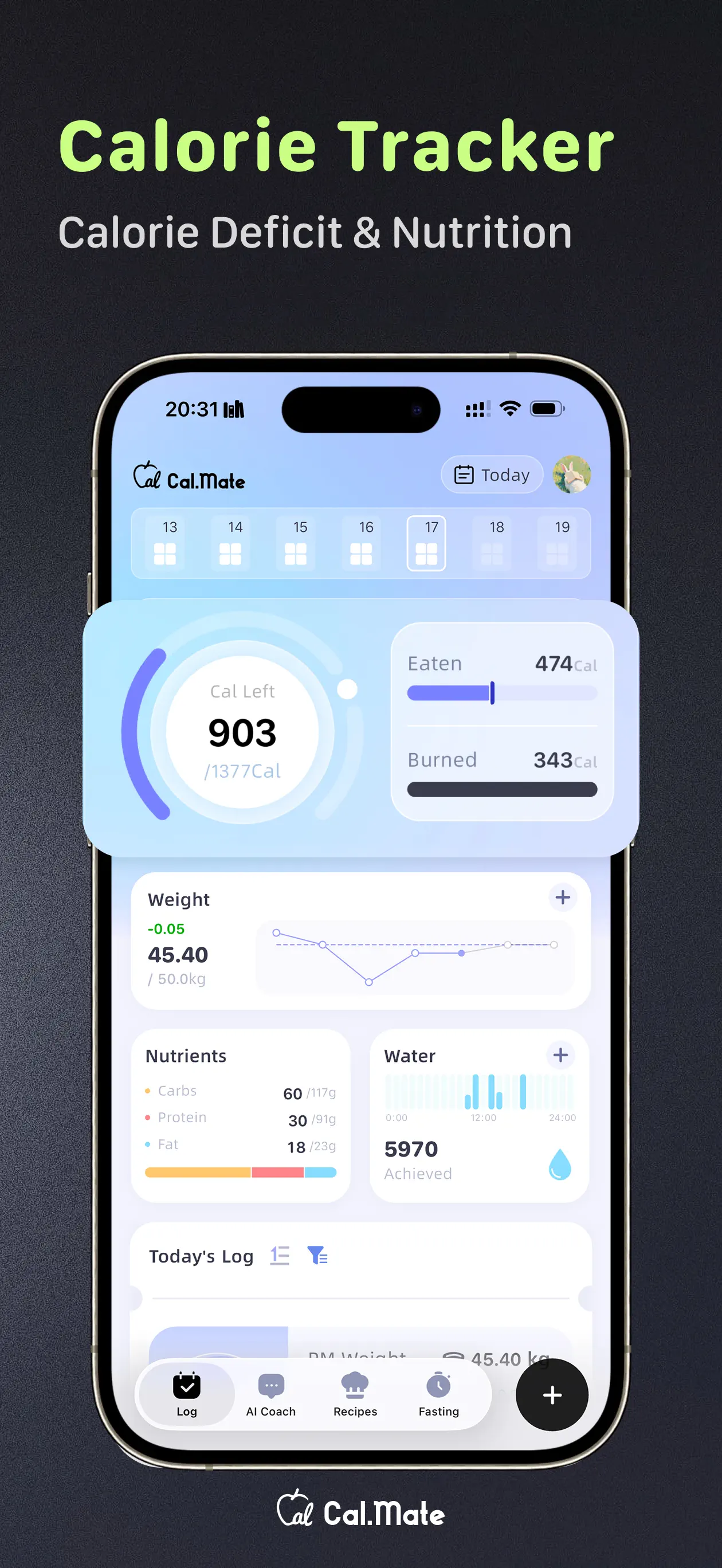 Calorie Tracker-CalorieMate App Store screenshot 3