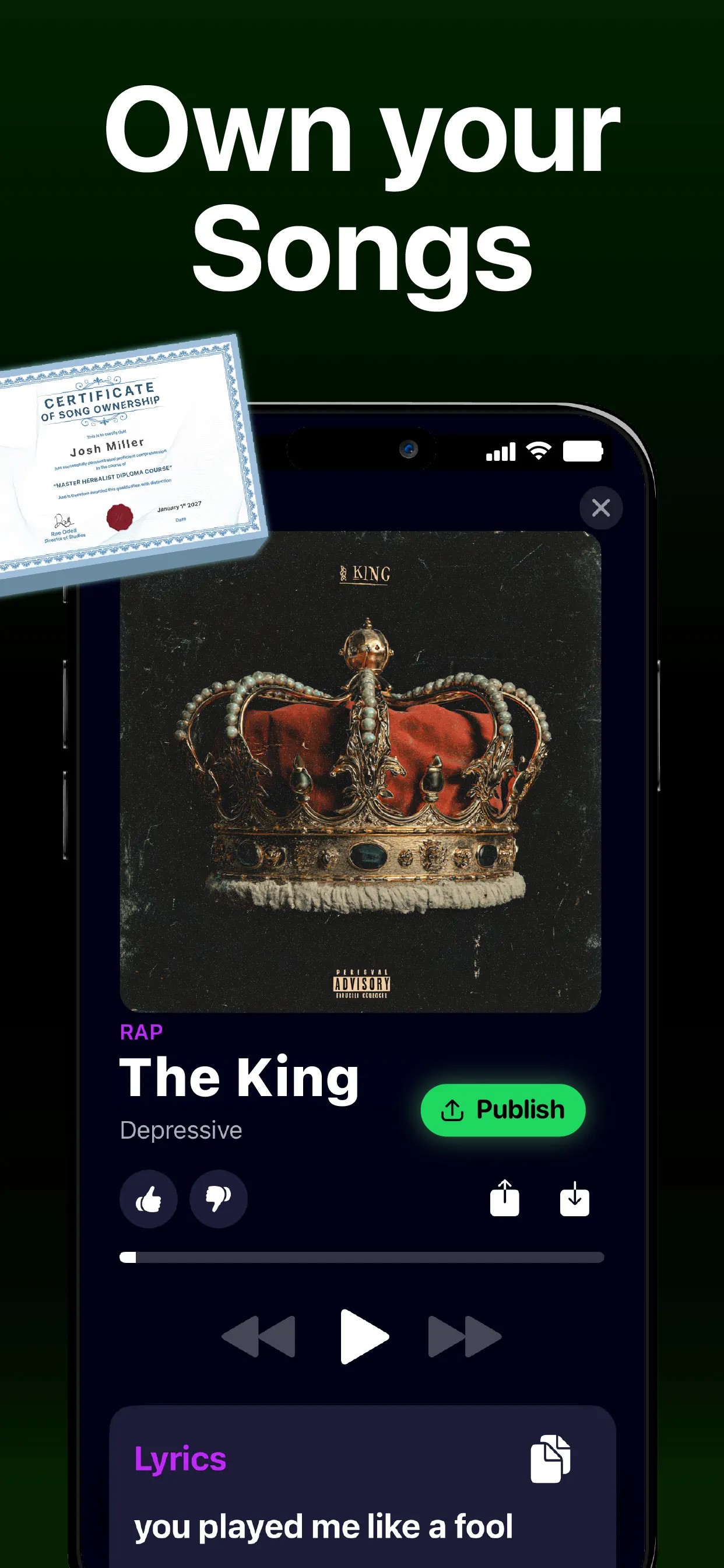 Banger for Artists: AI Music App Store screenshot 3