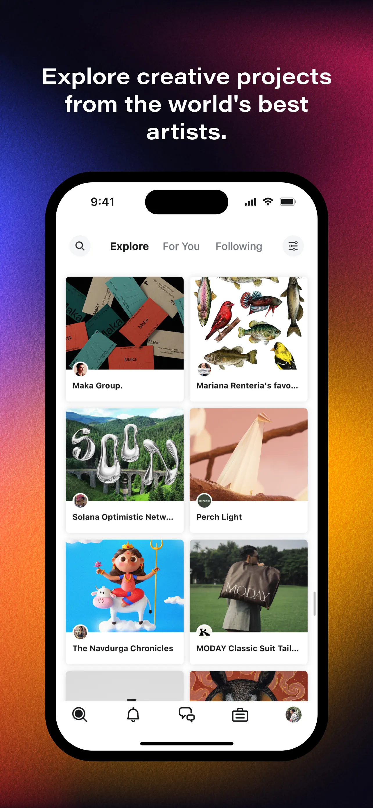 Behance – Creative Portfolios App Store screenshot 3
