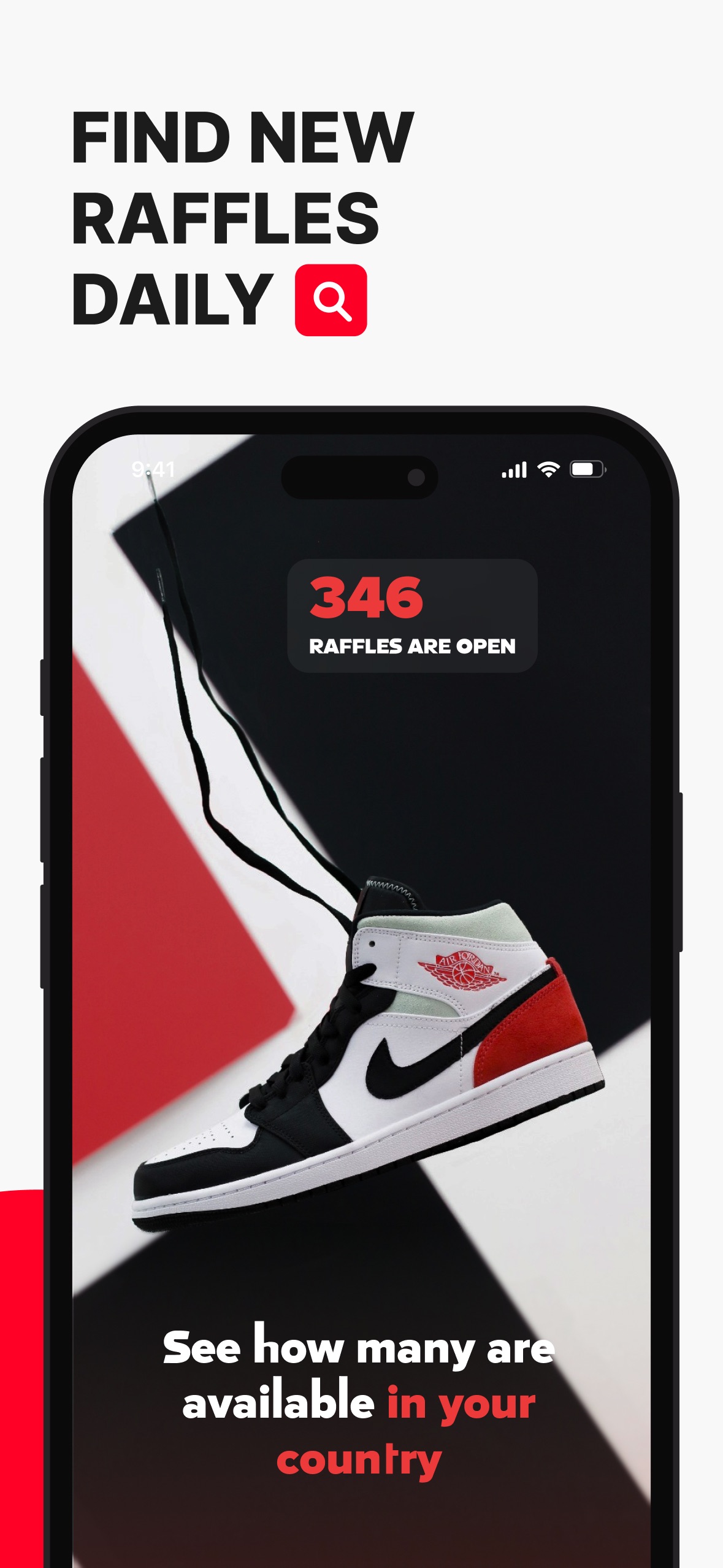 Sneakers Drops: Release＋Raffle App Store screenshot 1