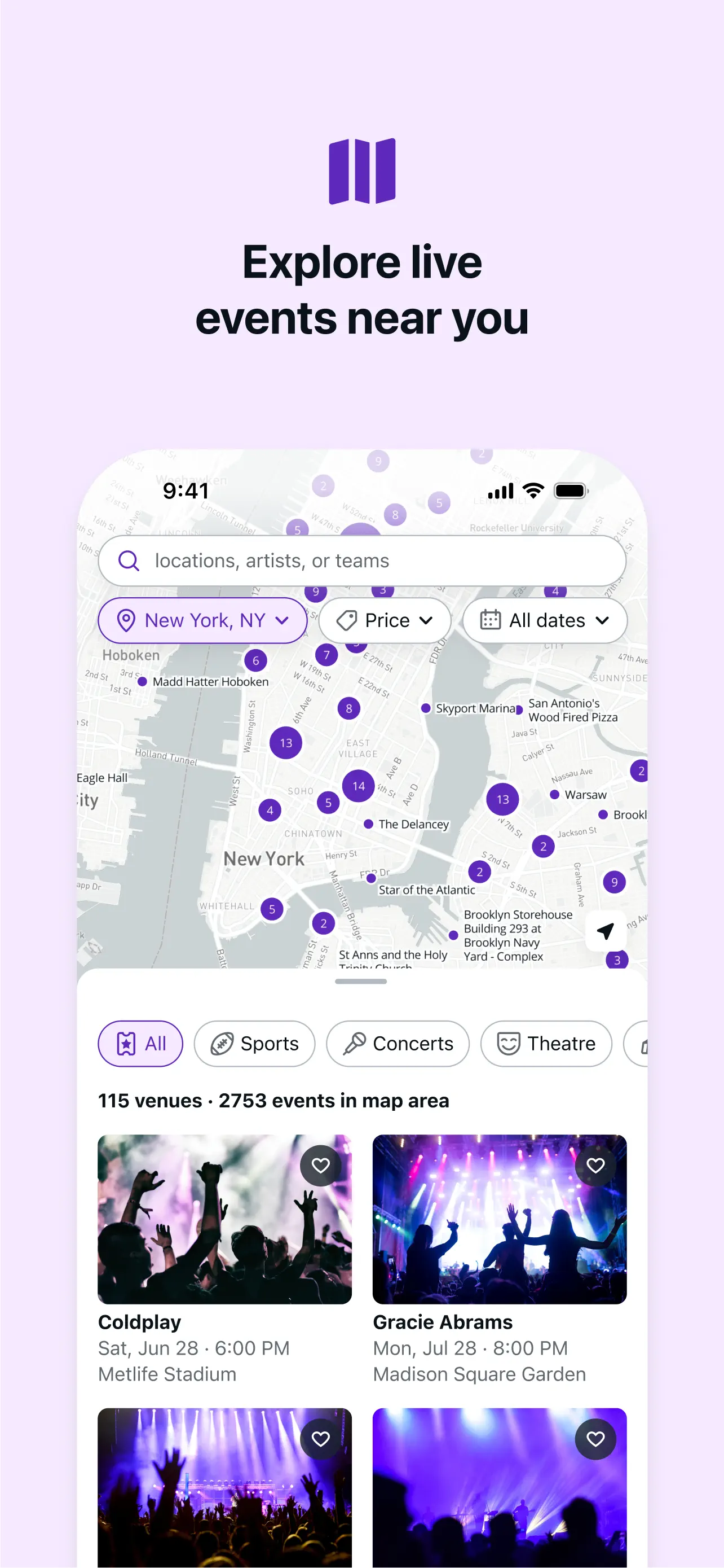 StubHub: Event Tickets App Store screenshot 2