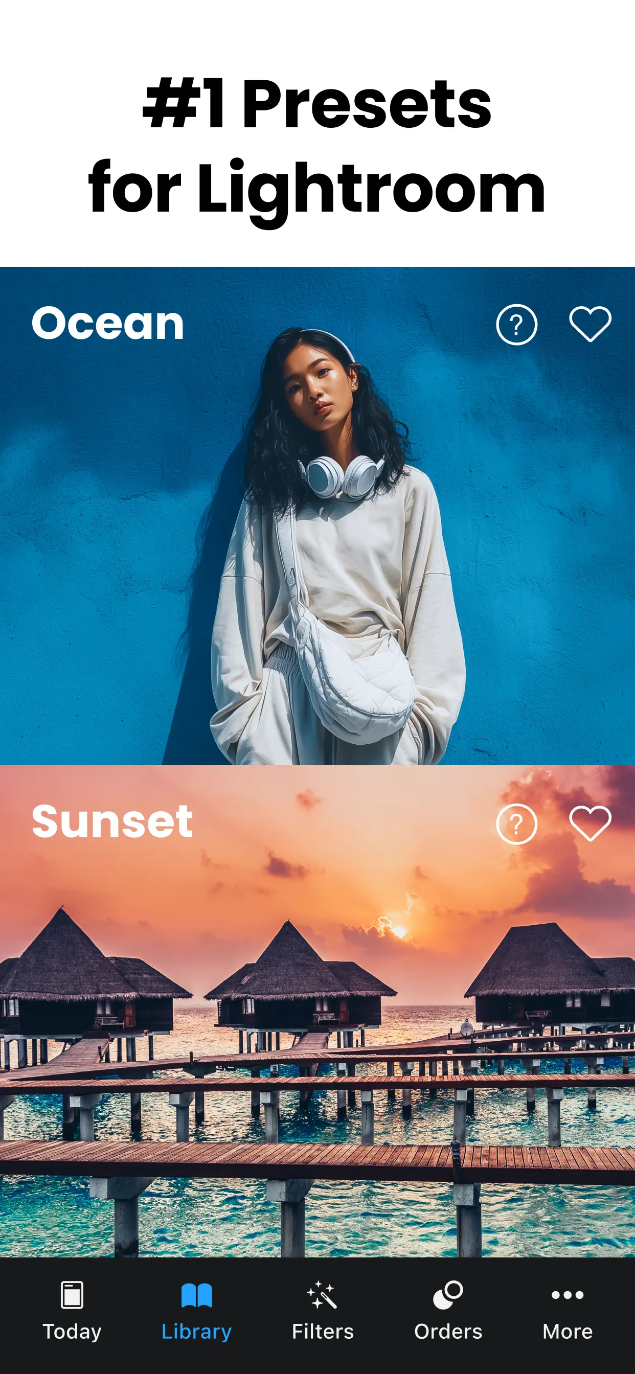 Presets for Lightroom - FLTR App Store screenshot 1