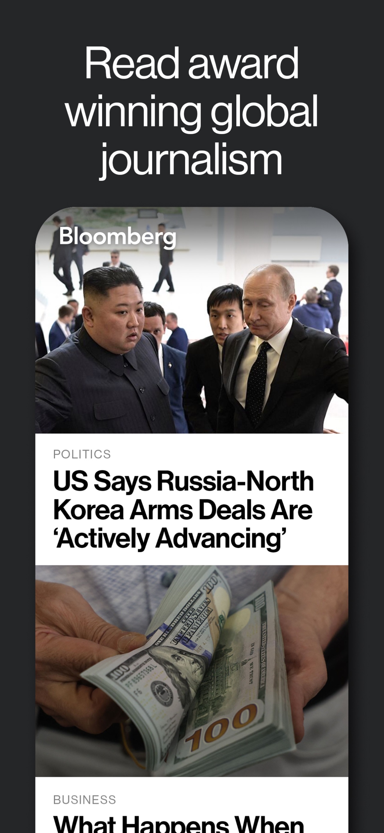 Bloomberg: Business News Daily App Store screenshot 1