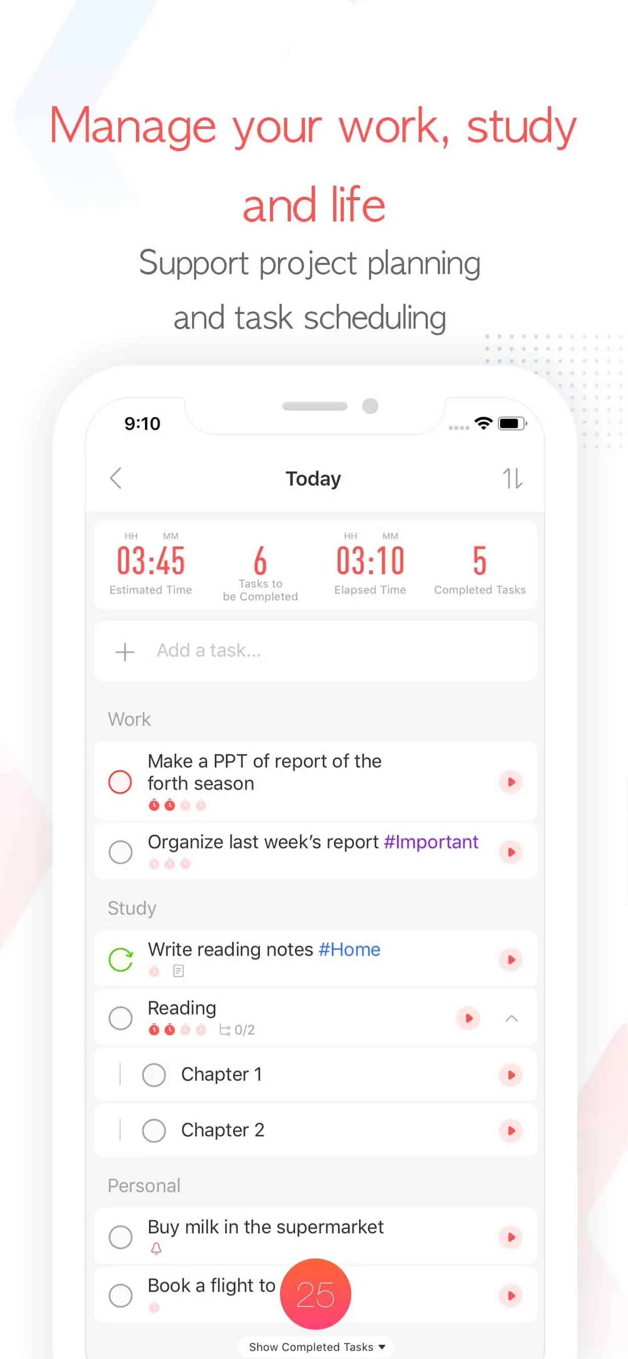 Focus To-Do: Focus Timer&Tasks App Store screenshot 3