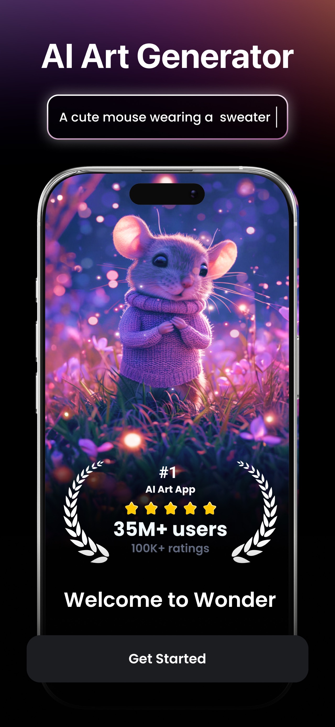Wonder - AI Art Generator App Store screenshot 2