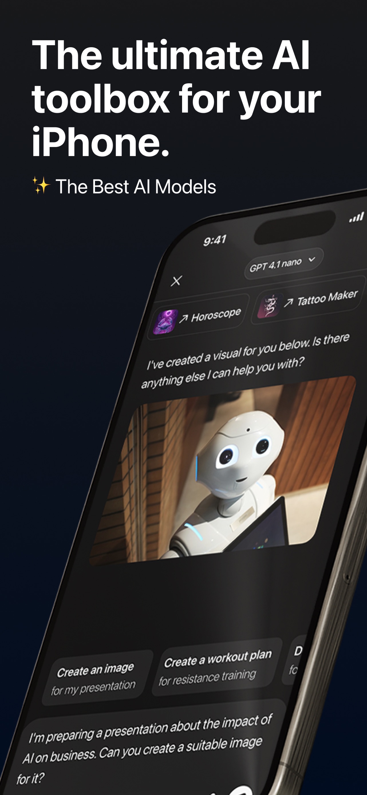 Ocean AI－Chatbot・Ask Anything App Store screenshot 1