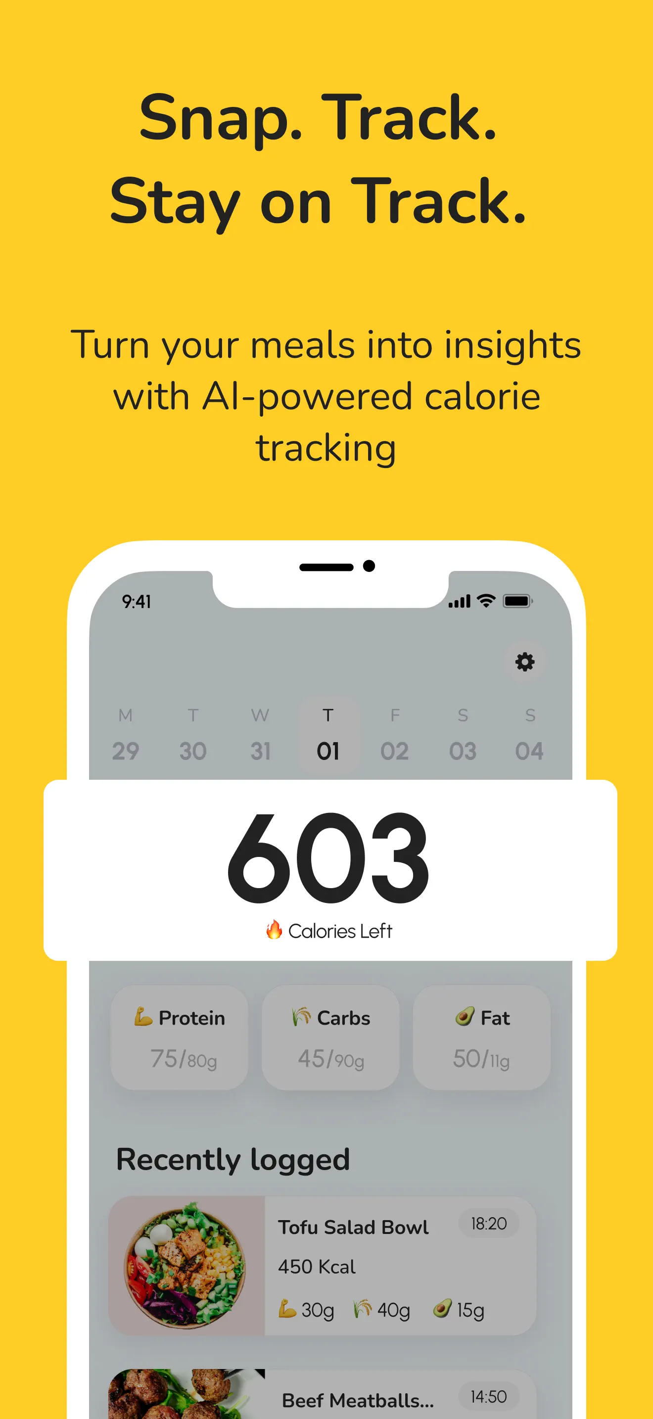 CalCountAI: Calorie Tracking App Store screenshot 1