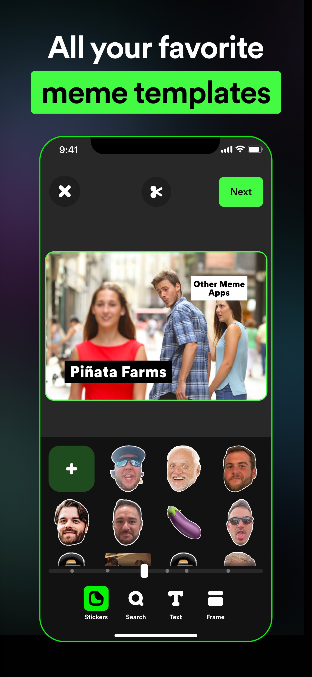 Piñata Farms Meme Generator App Store screenshot 1