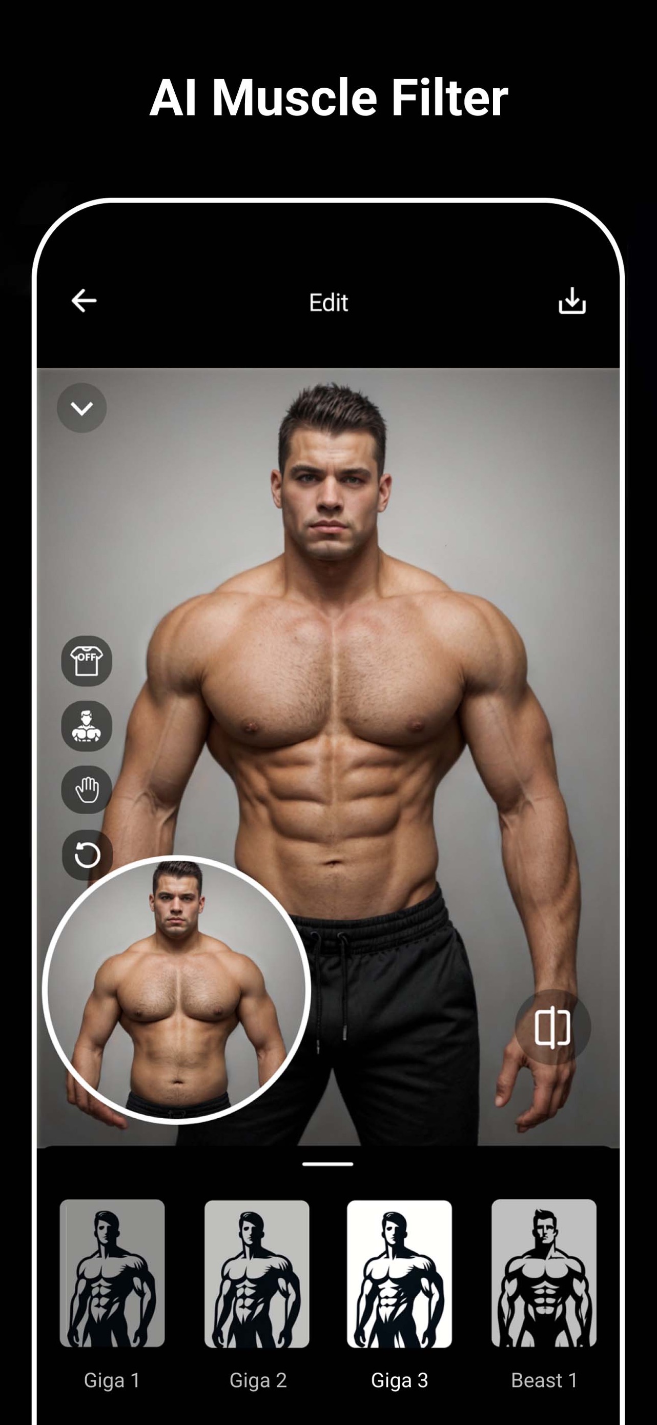 GigaBody: AI Muscle filter App Store screenshot 2