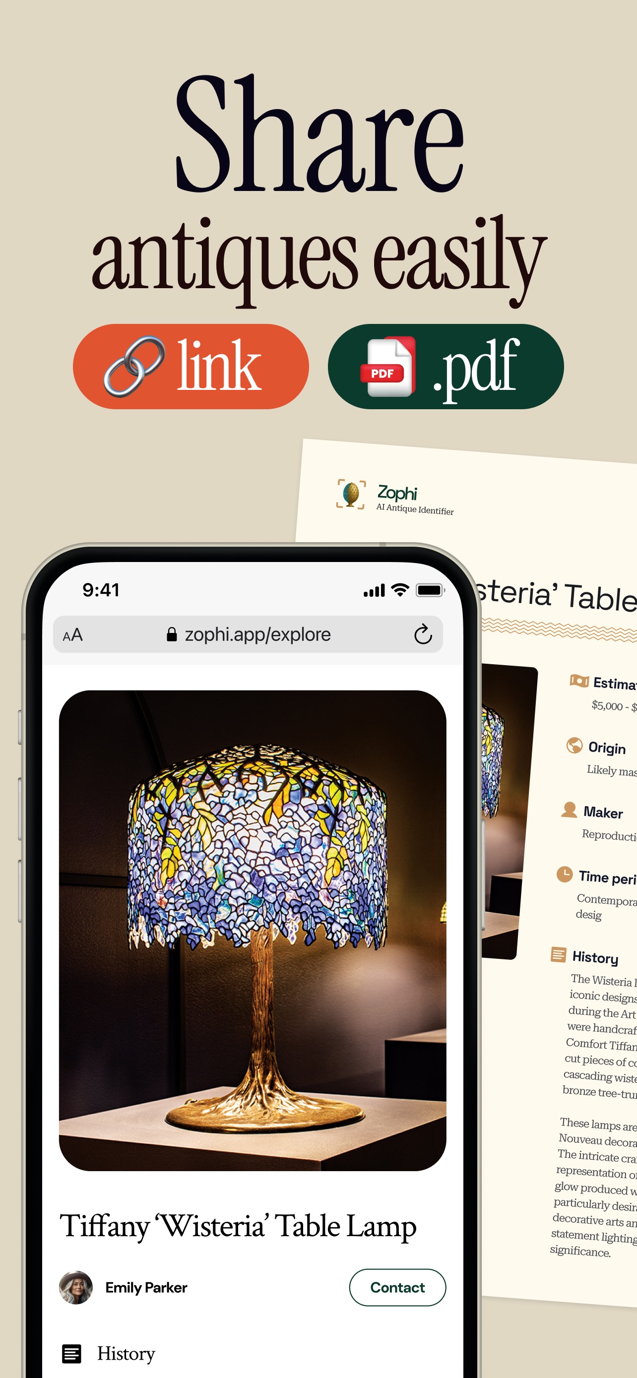 Antique Identifier Zophi App Store screenshot 3