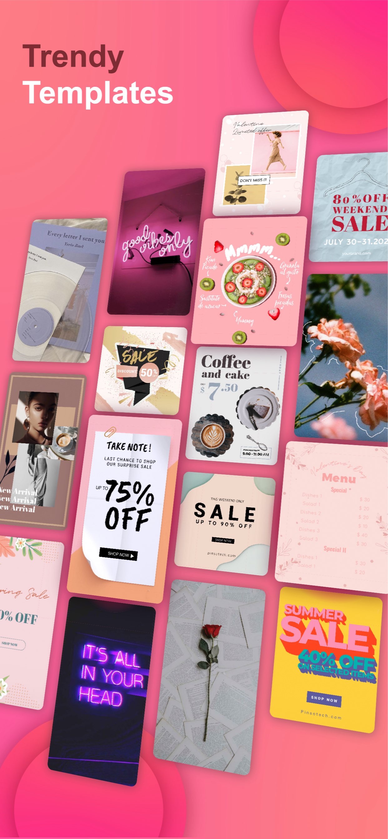 Poster & Flyer Maker by Pinso App Store screenshot 3