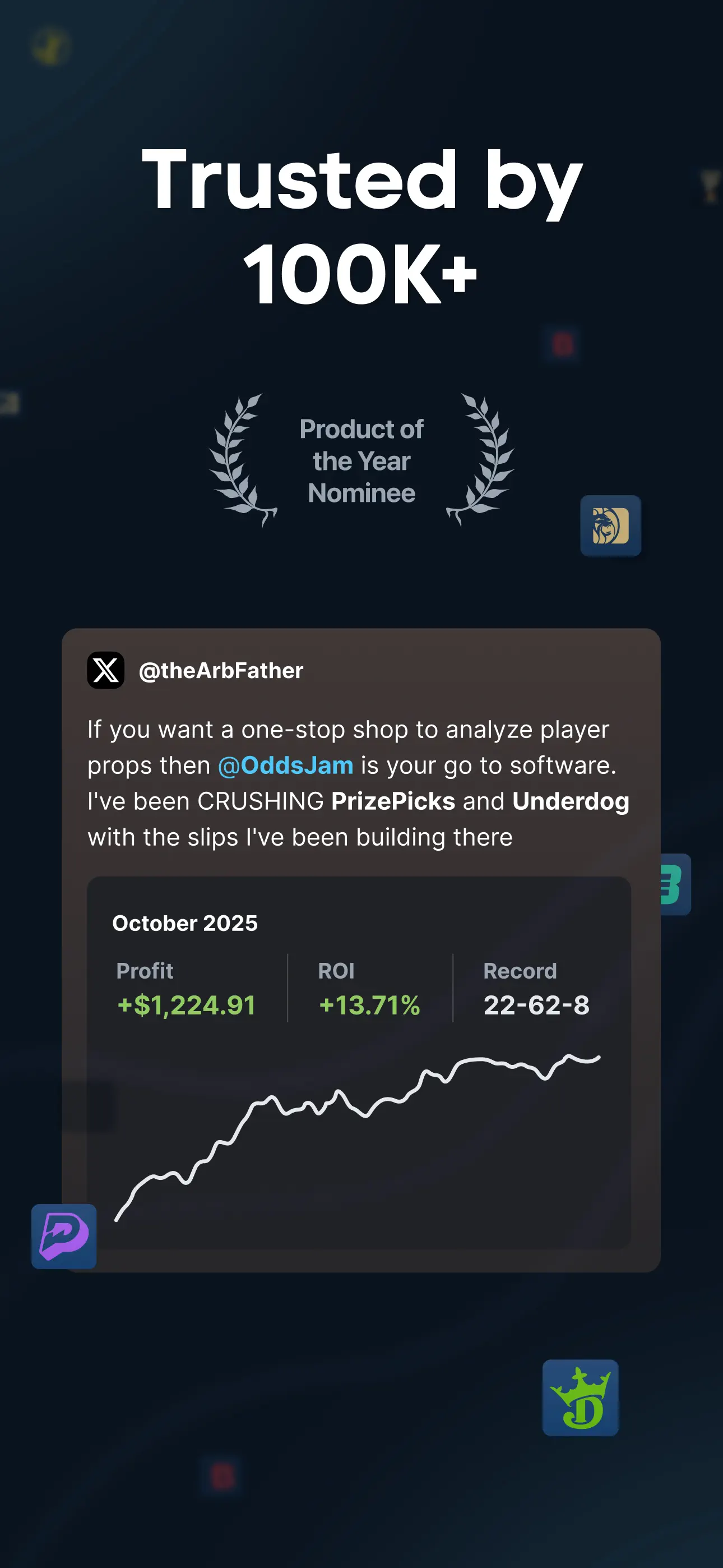 OddsJam: Sharp Sports Betting App Store screenshot 1
