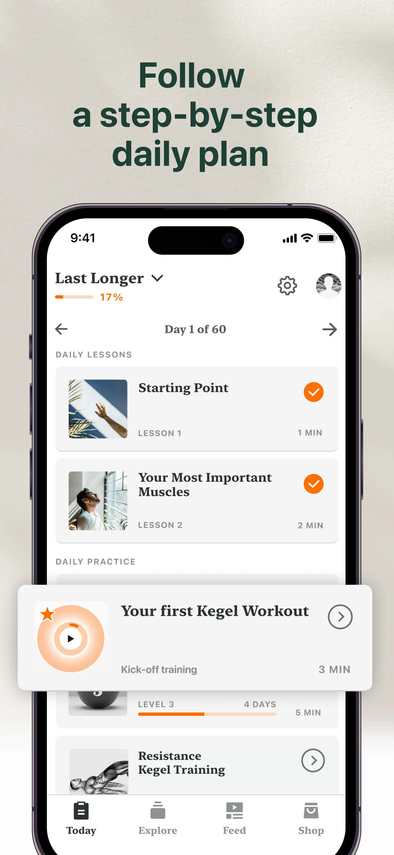 The Coach: Mens Health & Kegel App Store screenshot 2