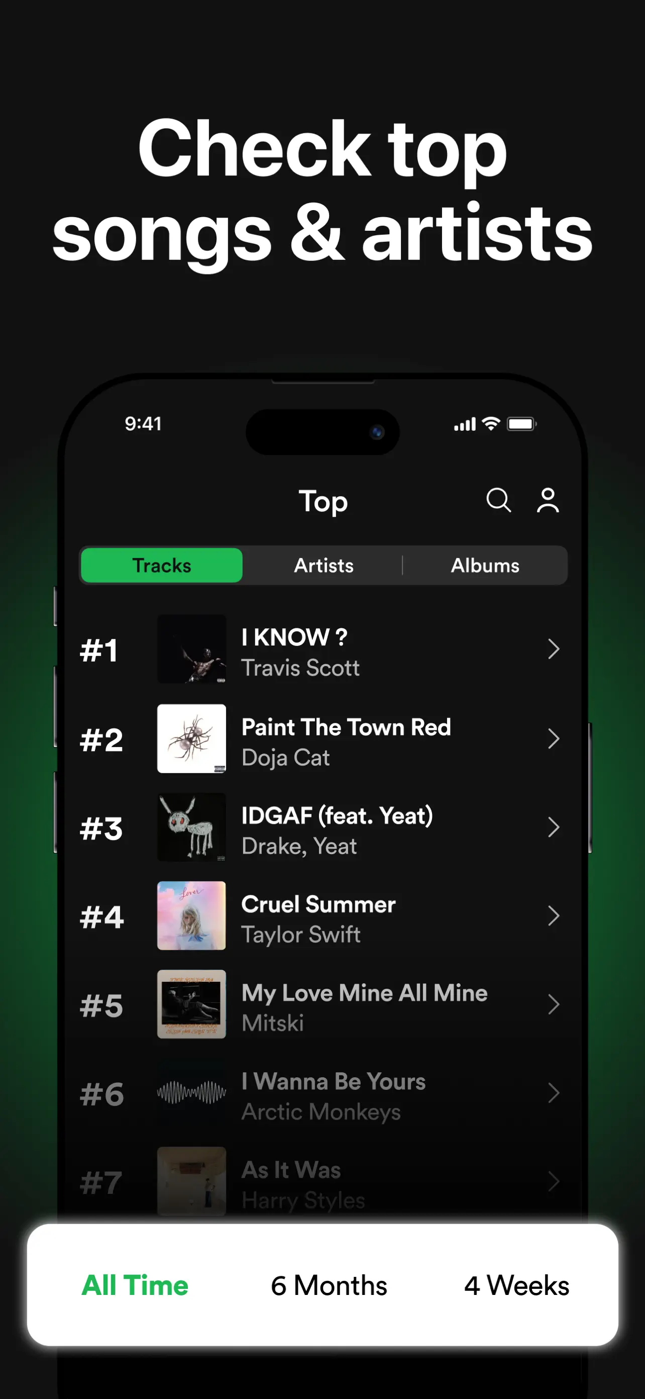 must.fm for Spotify Stats App Store screenshot 4