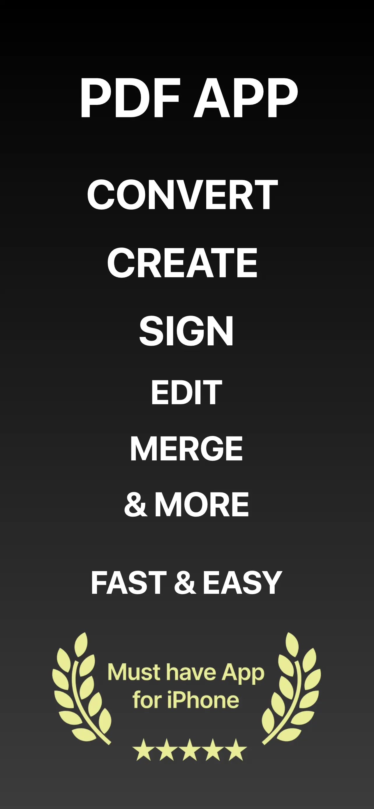 PDF App: Convert, Create, Sign App Store screenshot 1