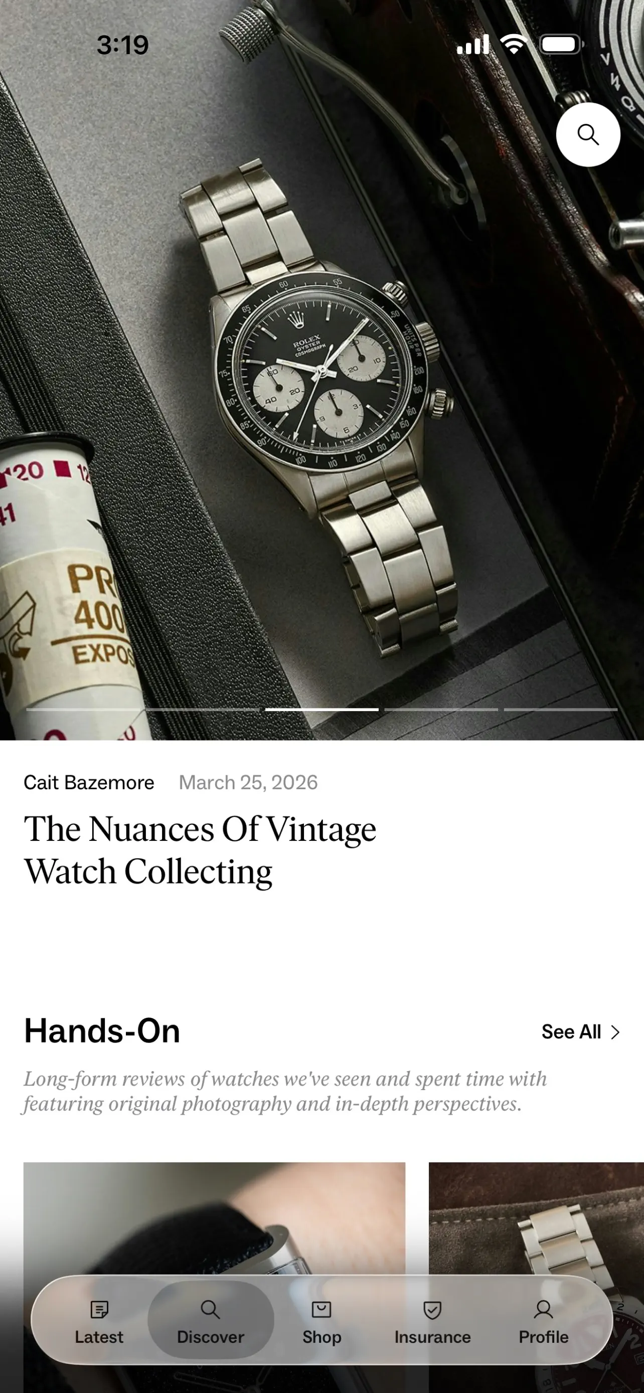 Hodinkee: All Things Watches App Store screenshot 2