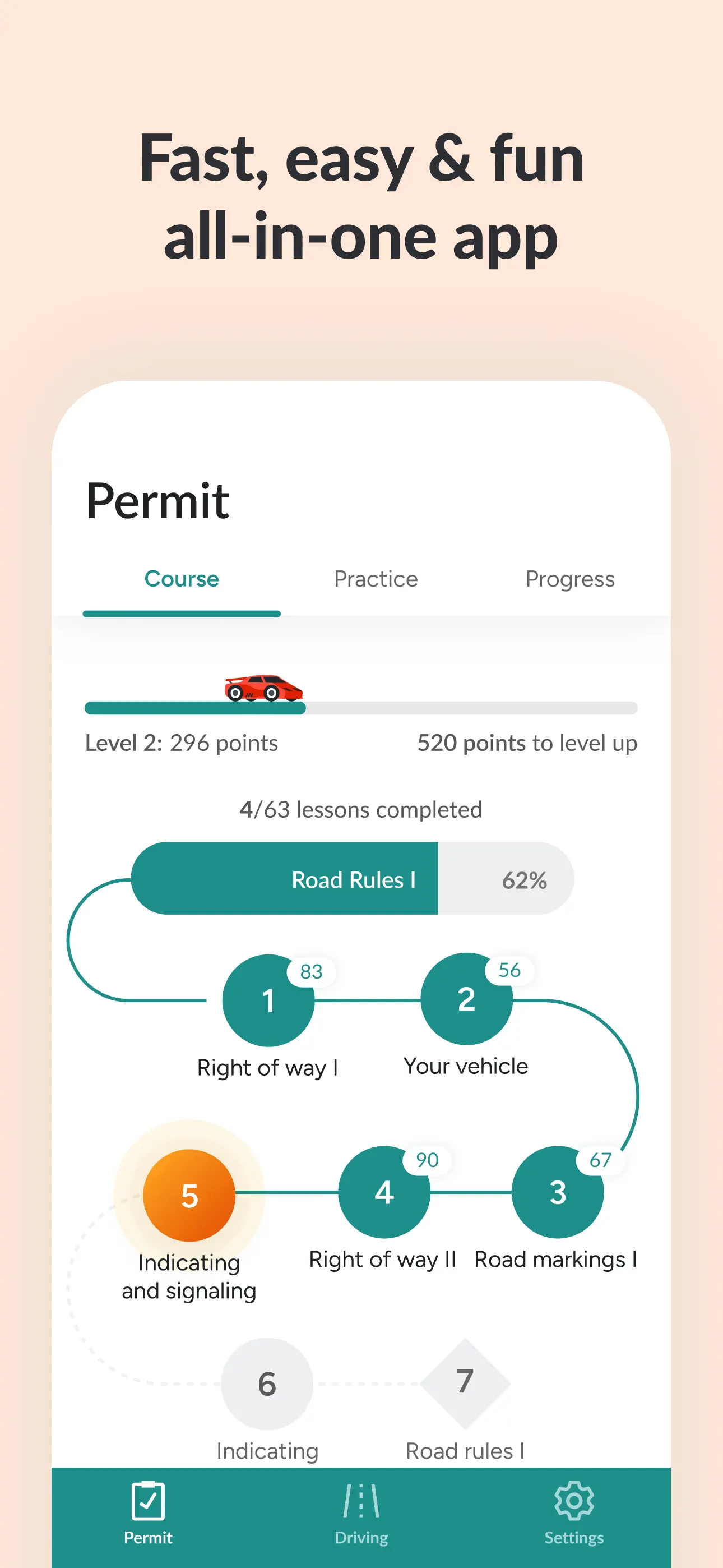 Zutobi: Permit & Driving Prep App Store screenshot 3
