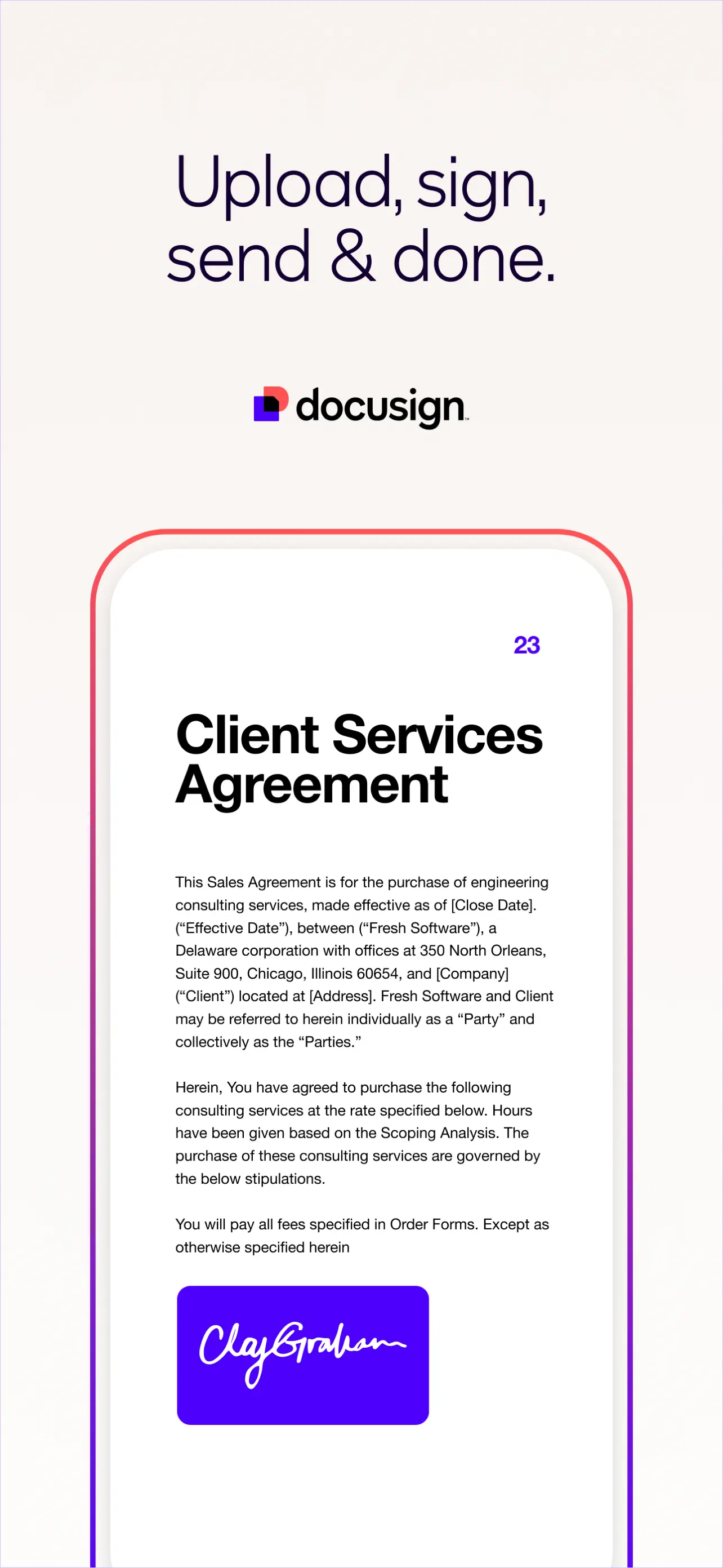 Docusign - Upload & Sign Docs App Store screenshot 2