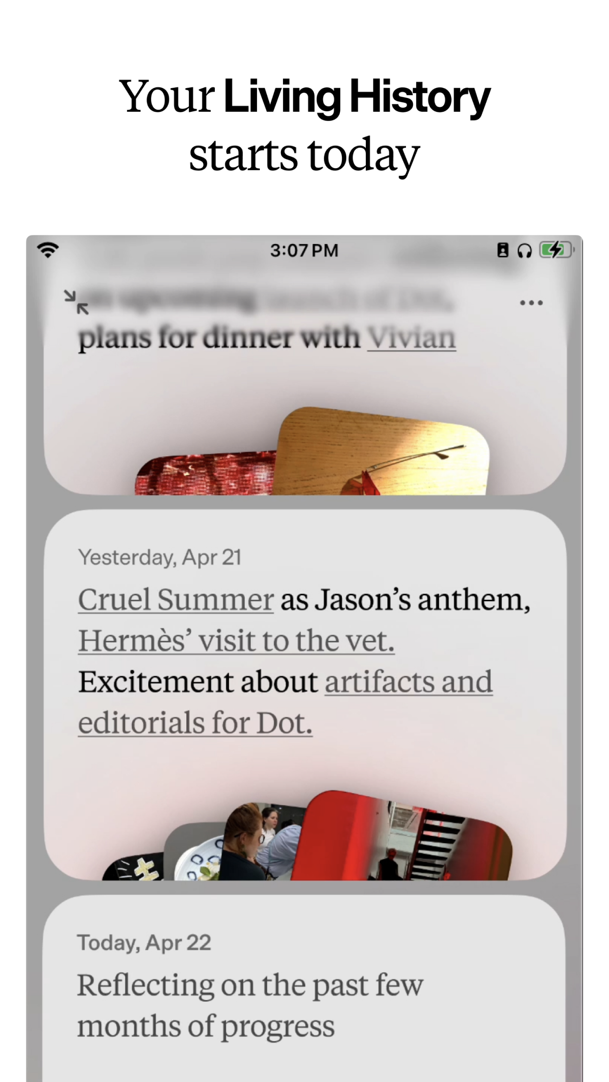 Dot - Living History App Store screenshot 2