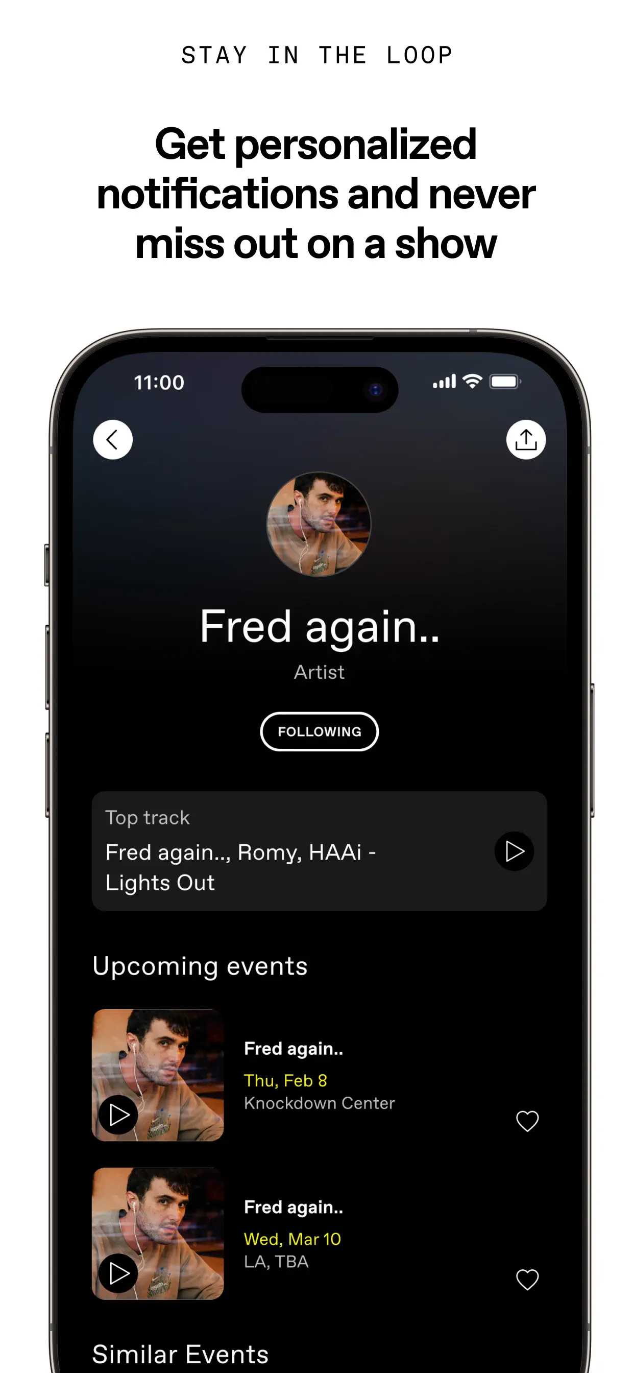 DICE: Live Shows App Store screenshot 3