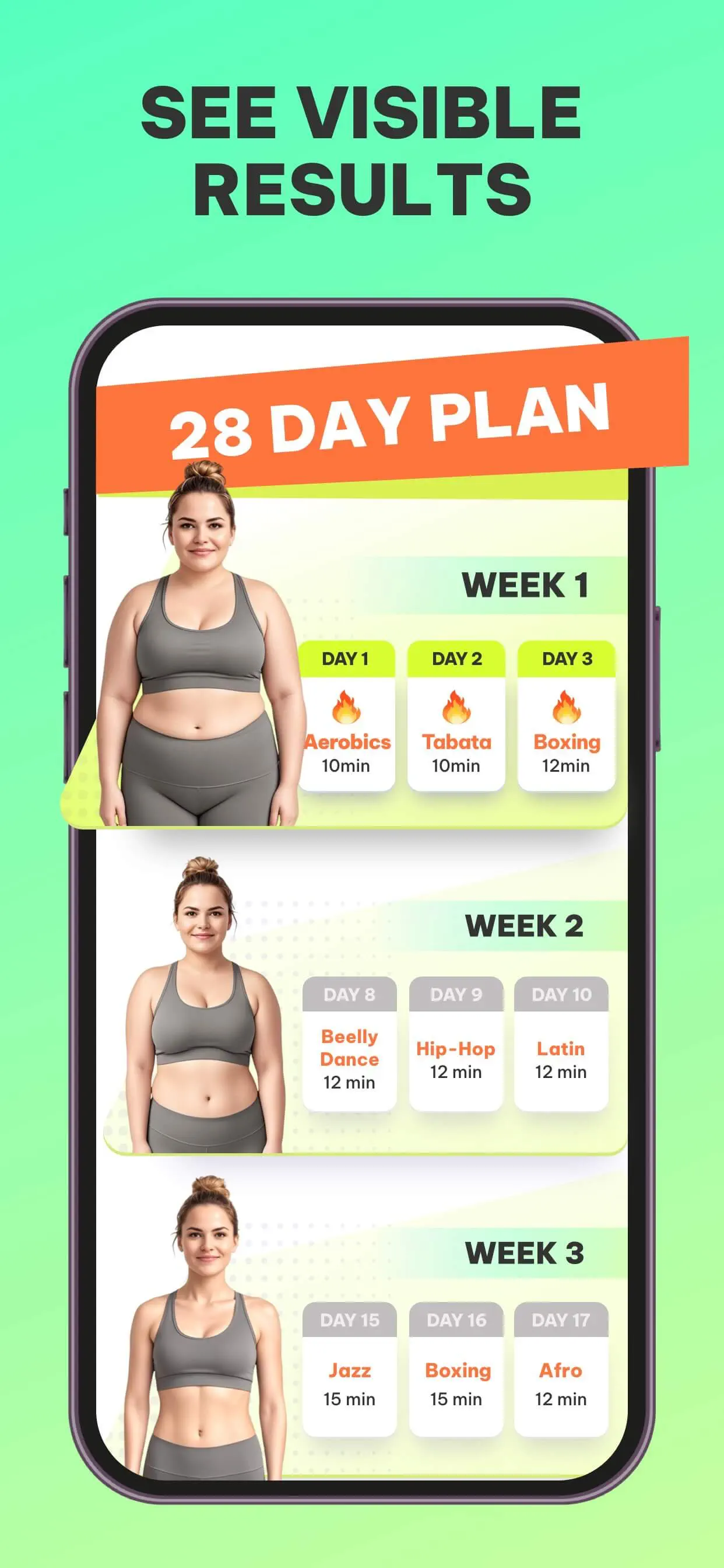 Dancefitme: Fun weight loss App Store screenshot 2