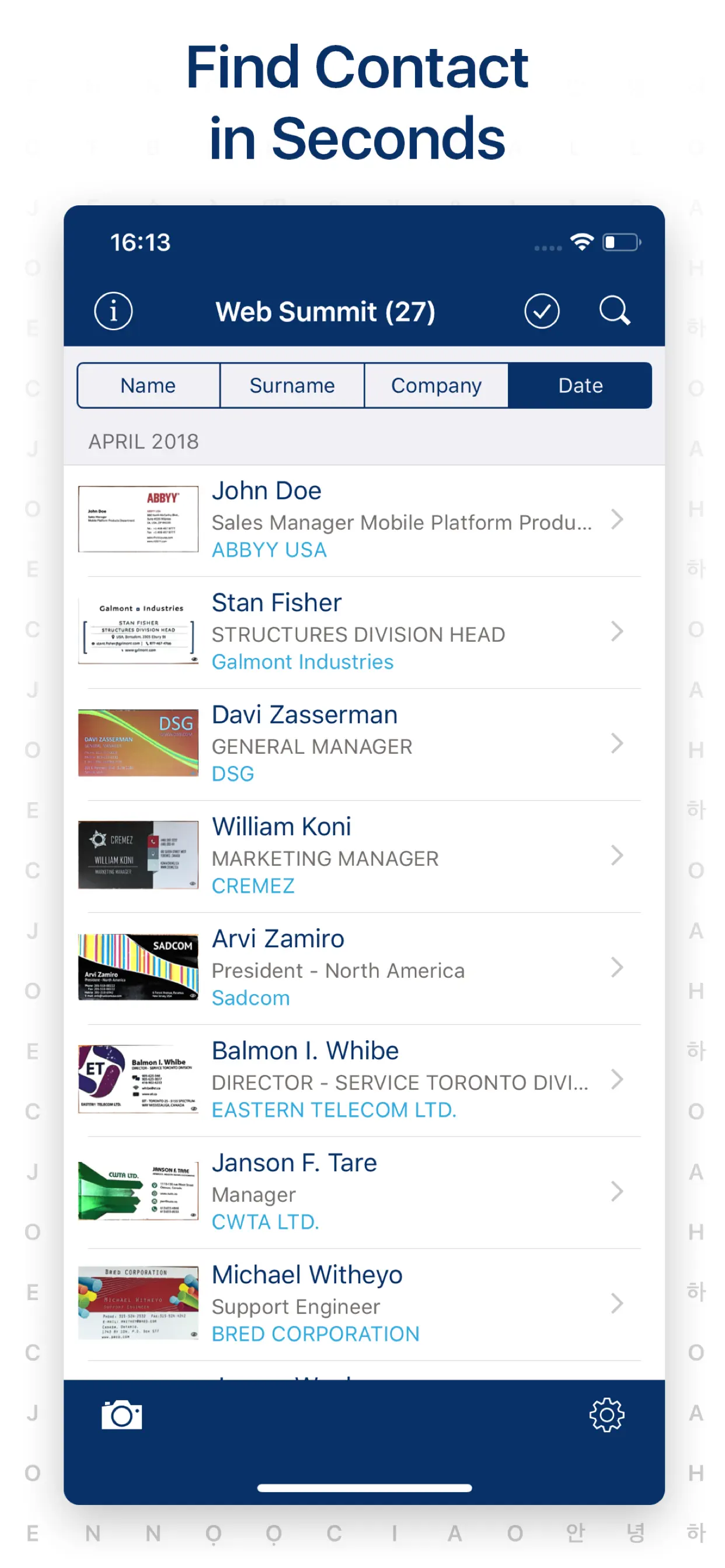 Business Card Reader App Store screenshot 3