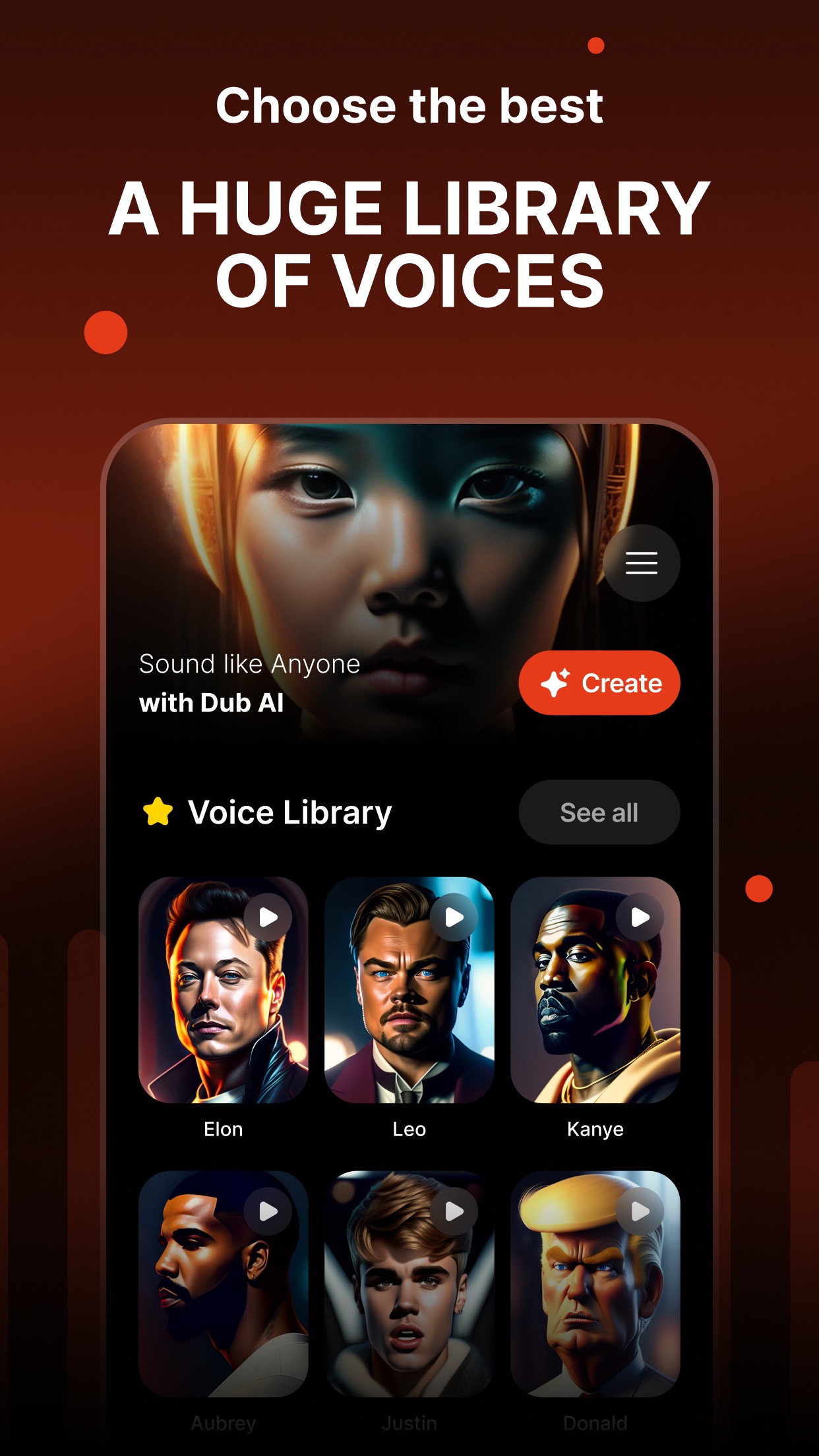 Dub Ai: Voice Cloning Ai App Store screenshot 1