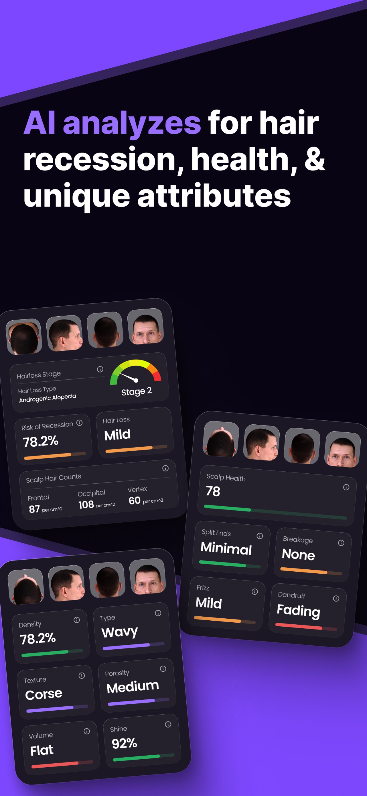 Hair Snap Health & Style Scan App Store screenshot 4