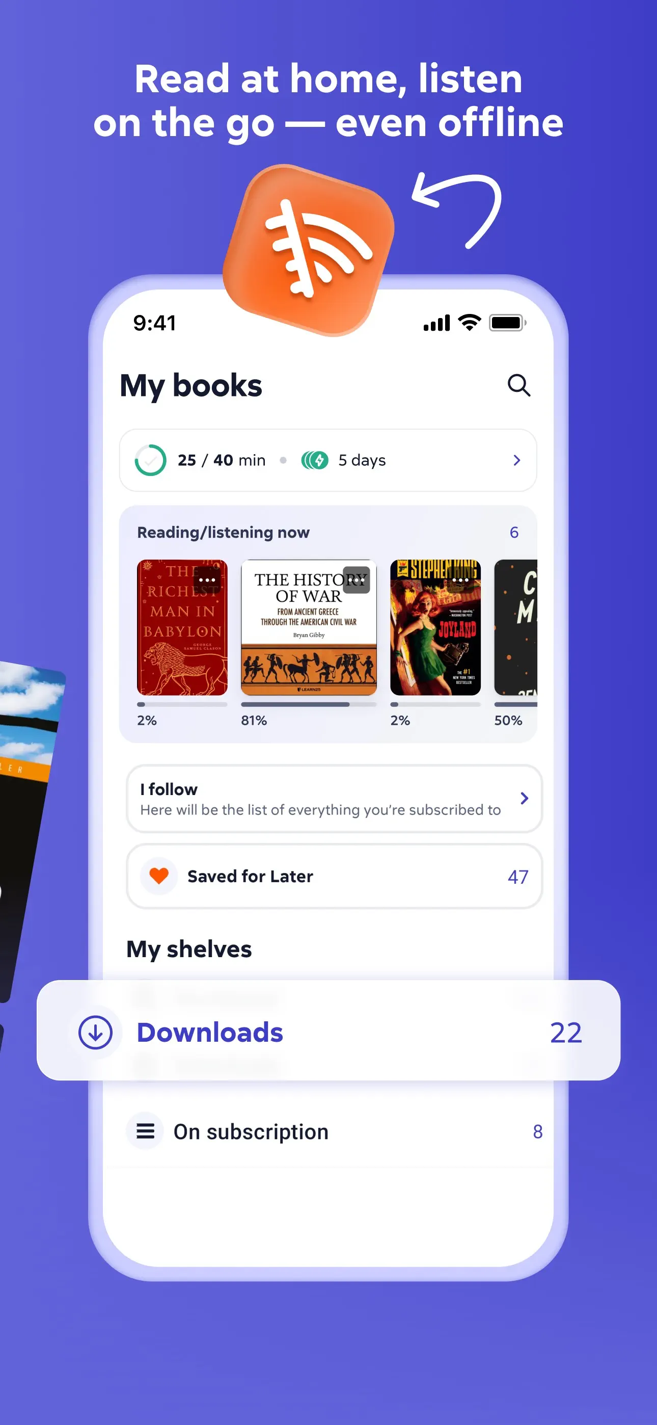 Litres: Books and audiobooks App Store screenshot 2