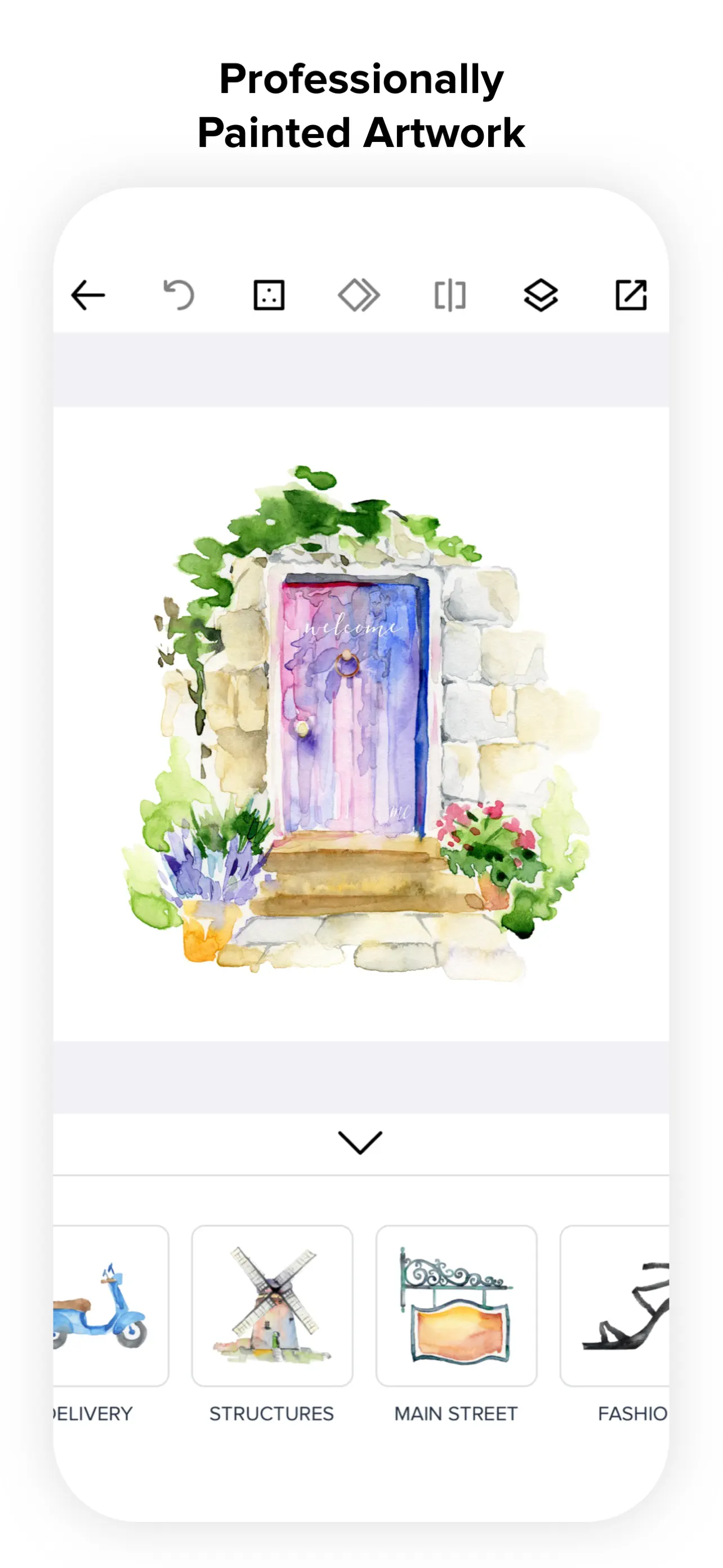 Logo Maker - Watercolor Logo App Store screenshot 3