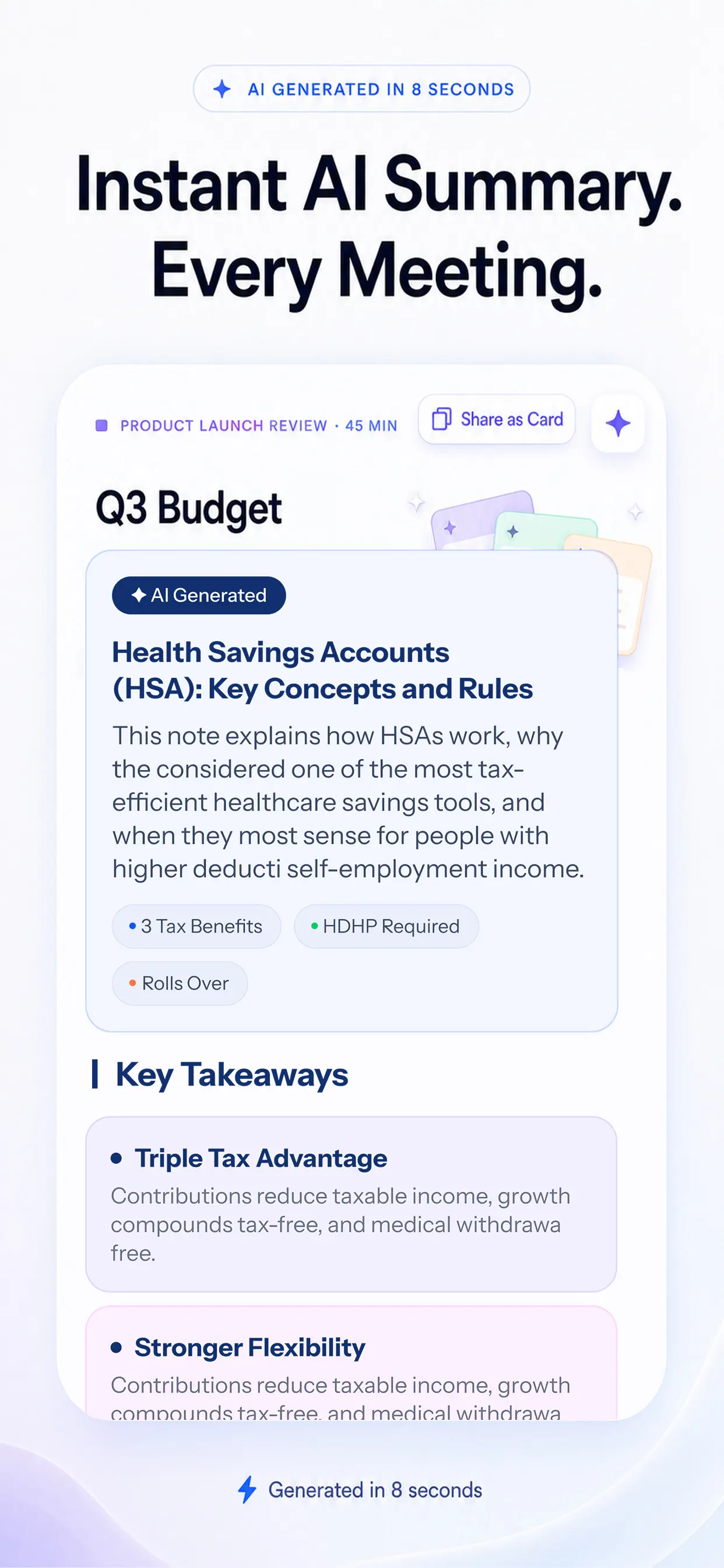 Owll:AI Note Taker & Assistant App Store screenshot 3