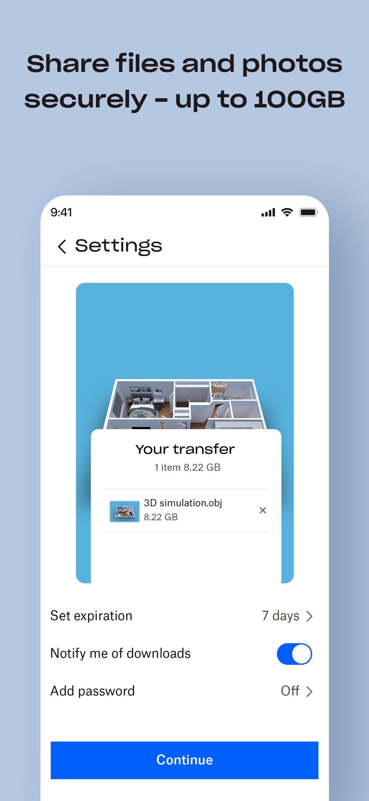 Dropbox: Cloud Storage Backup App Store screenshot 3