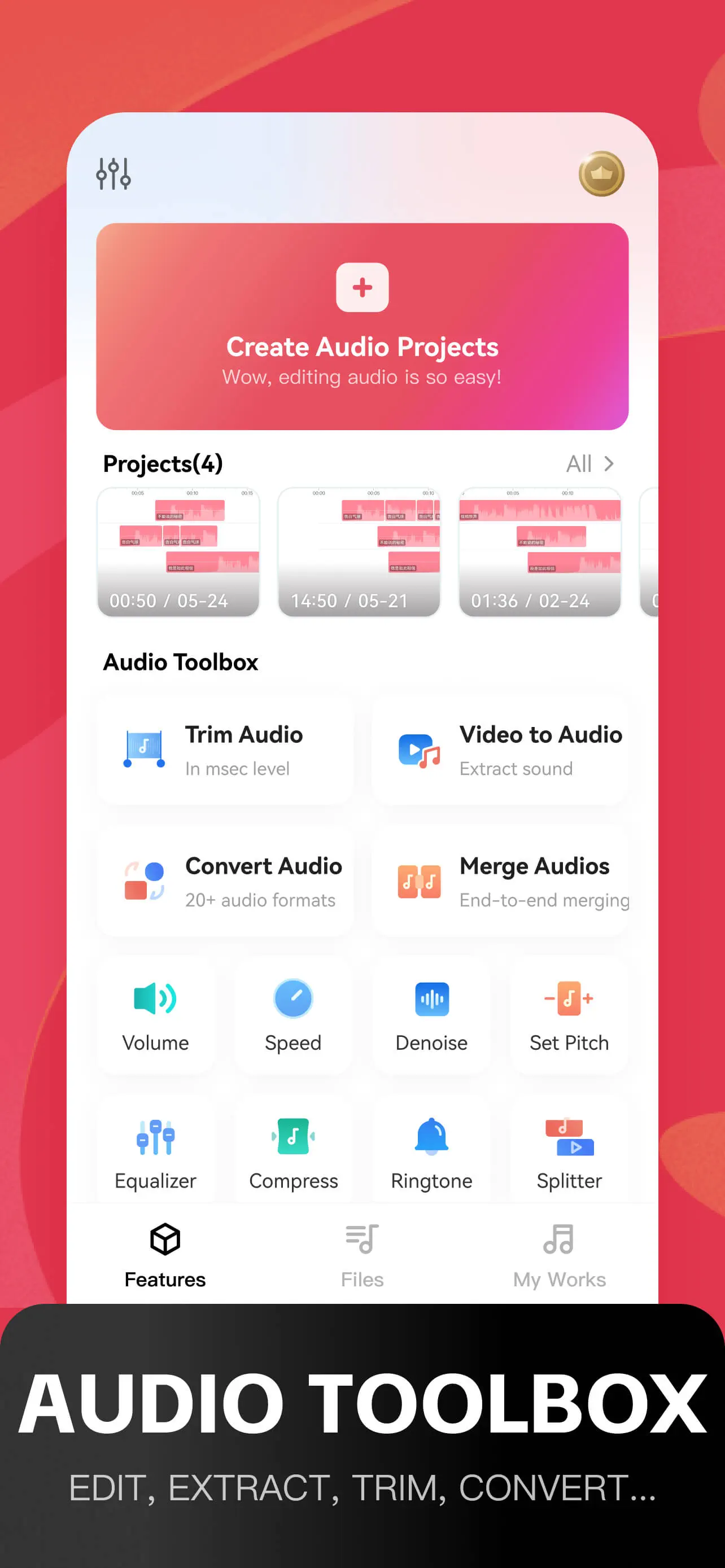 Audio Editor: MP3 Converter App Store screenshot 1