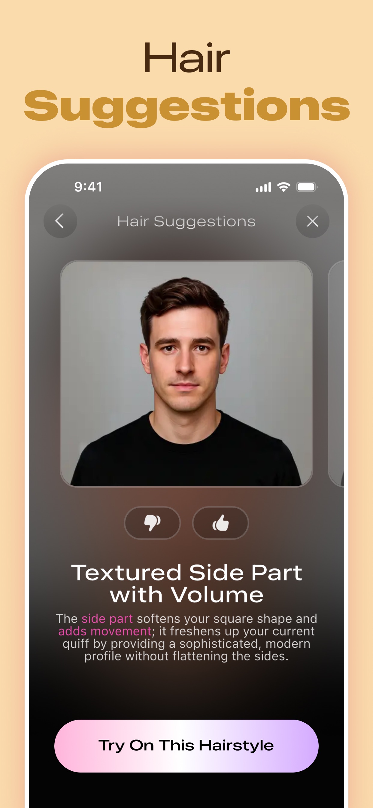 Beautify - Hairstyle Try On App Store screenshot 1