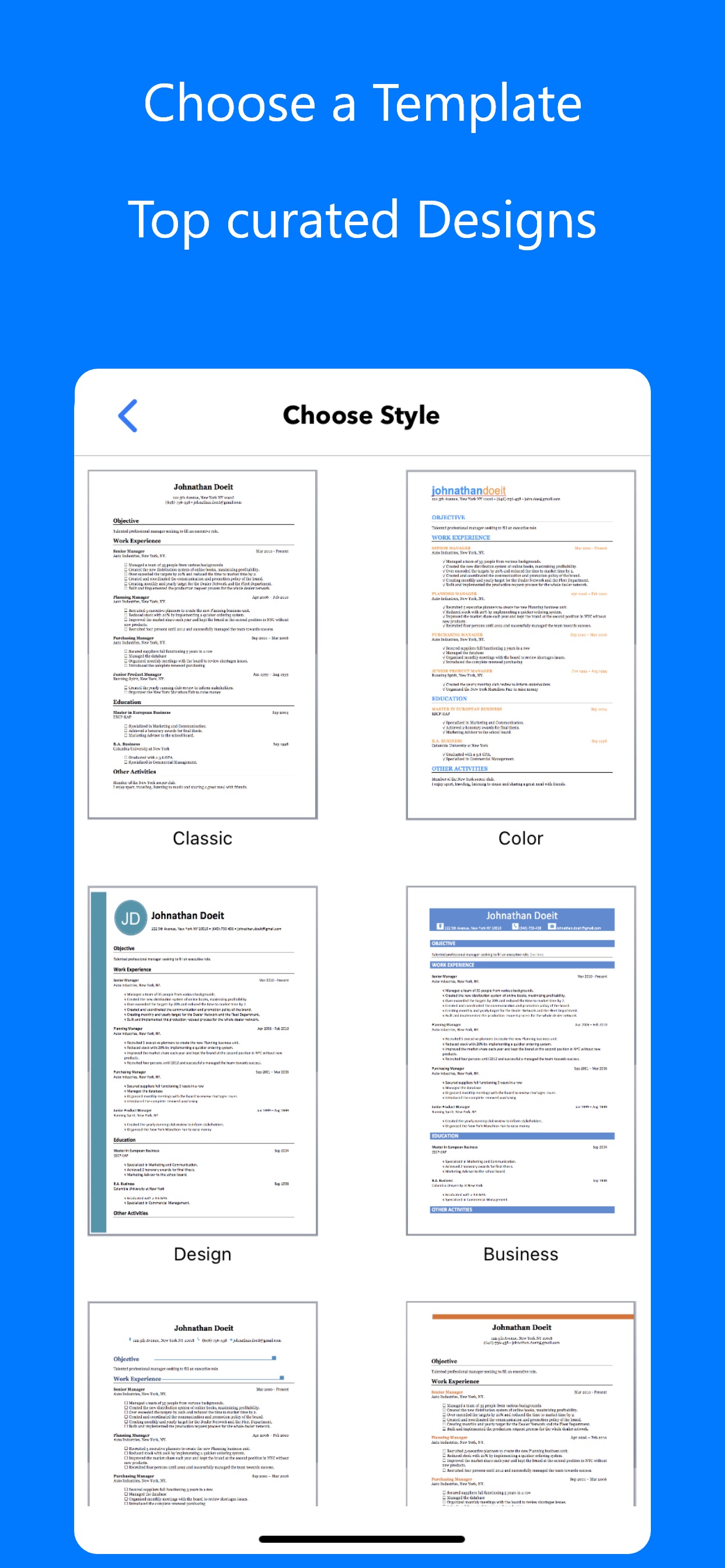 Resume Builder⁺ App Store screenshot 3