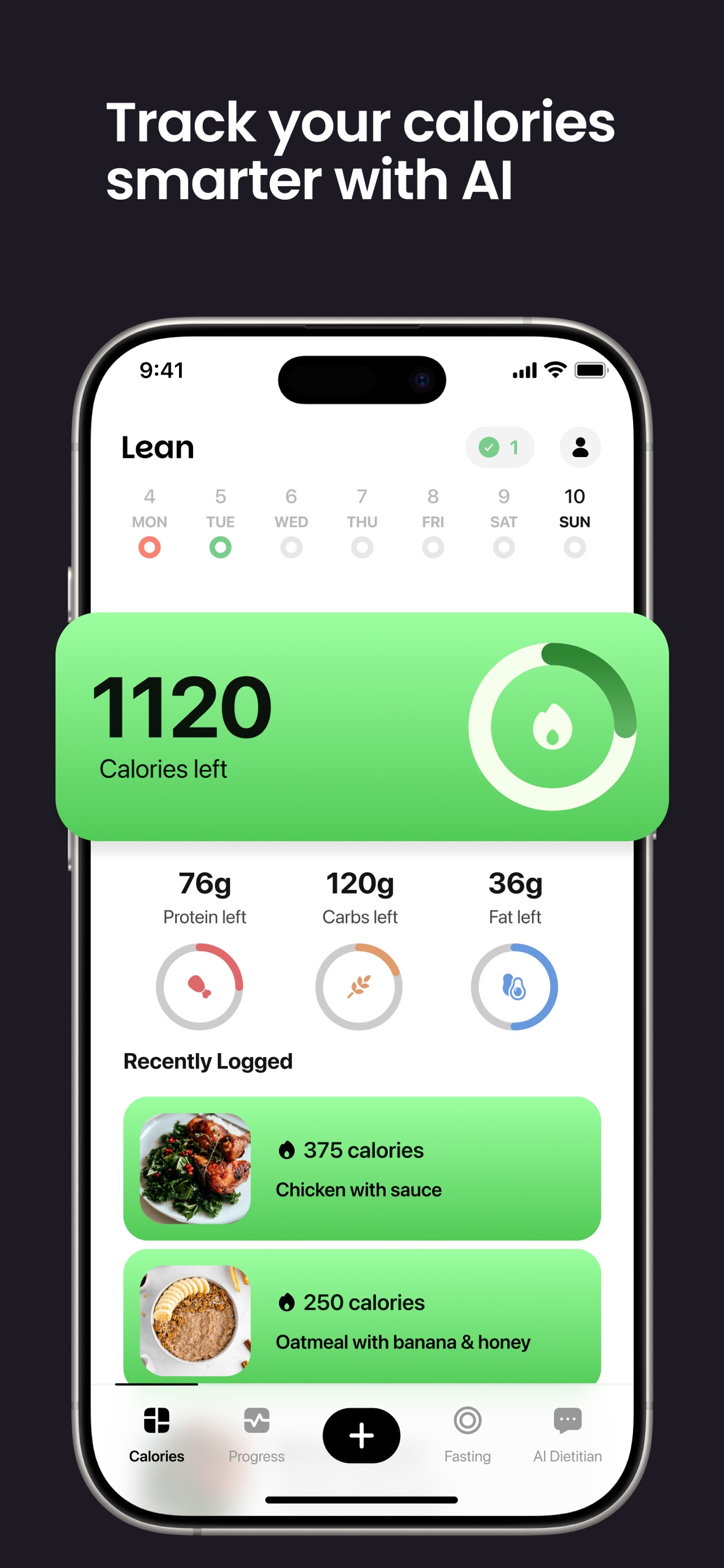 Lean: AI Macro Tracker App Store screenshot 3