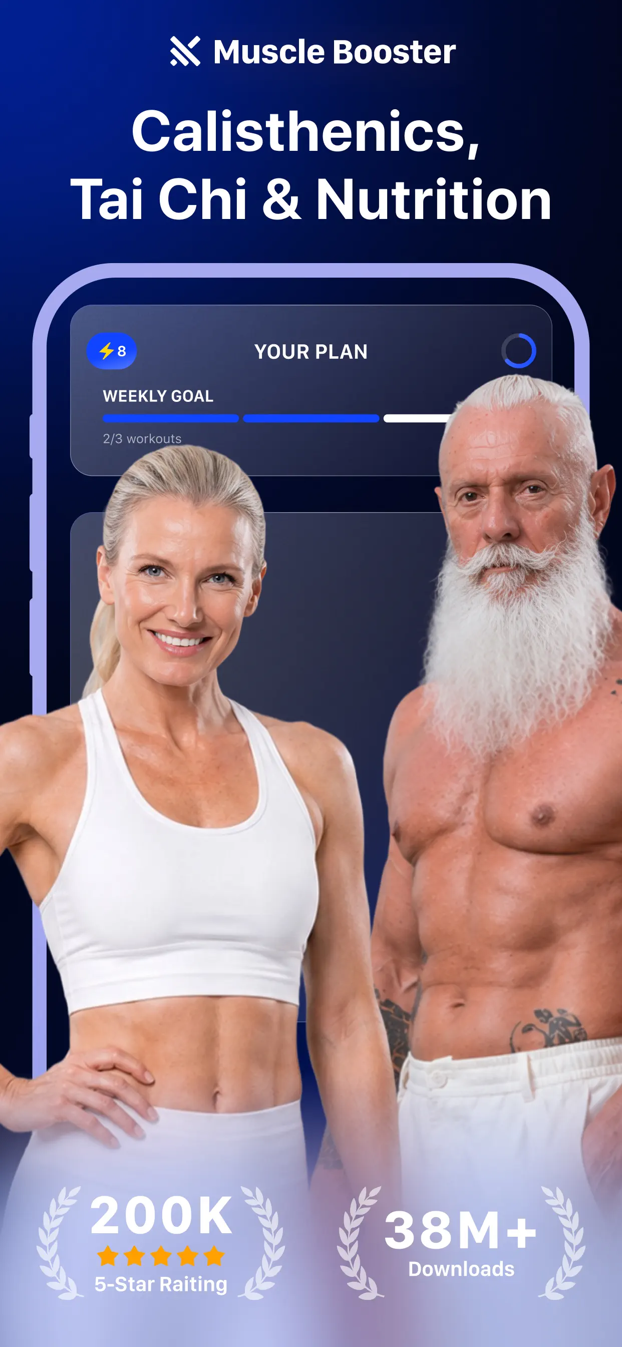 Muscle Booster Workout Tracker App Store screenshot 1