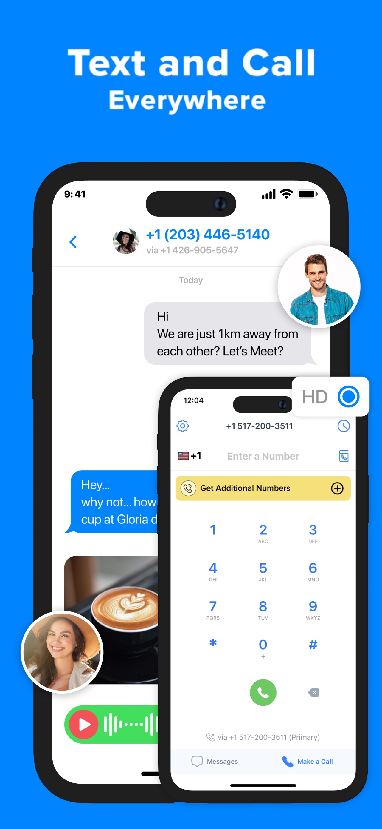 Second Phone Number' App Store screenshot 2