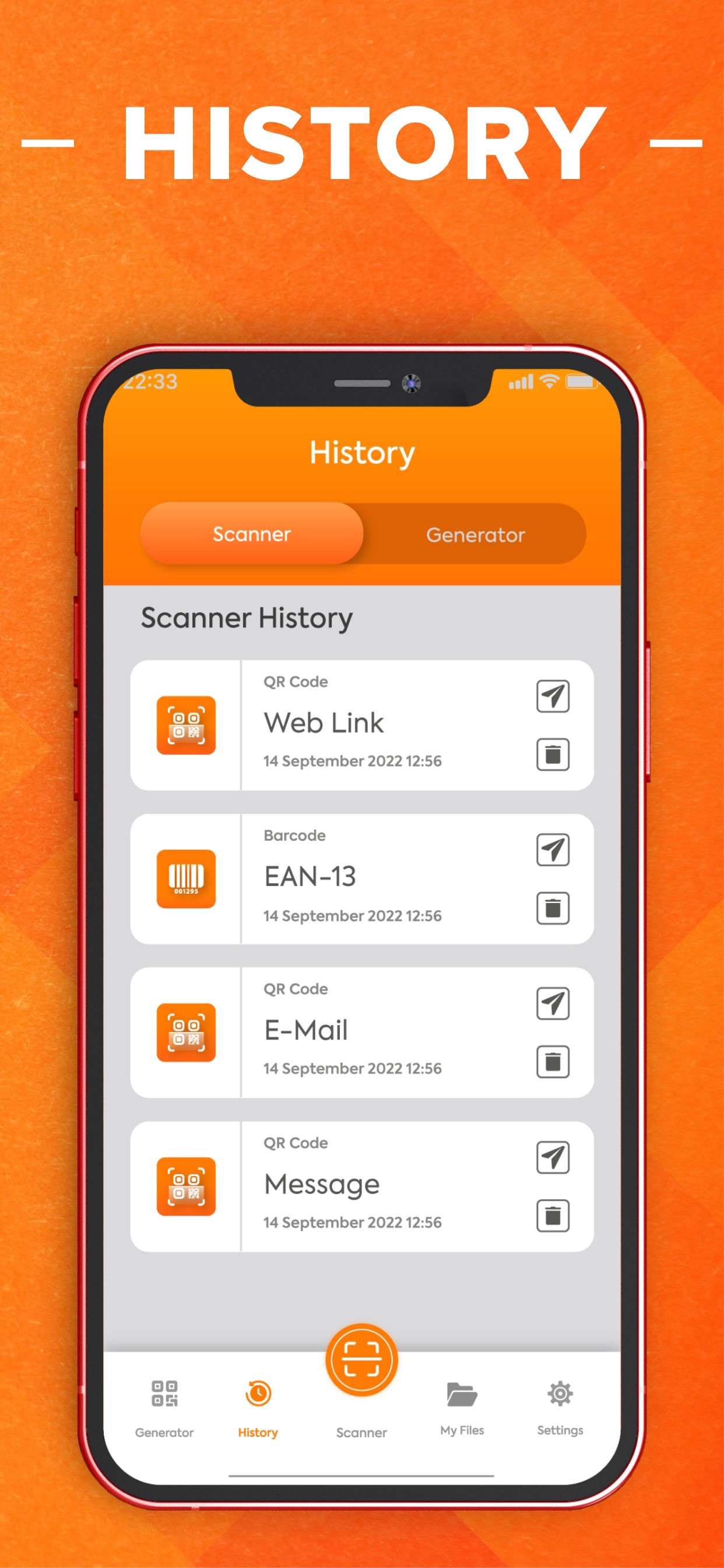 QR Reader- Scanner & Generator App Store screenshot 2