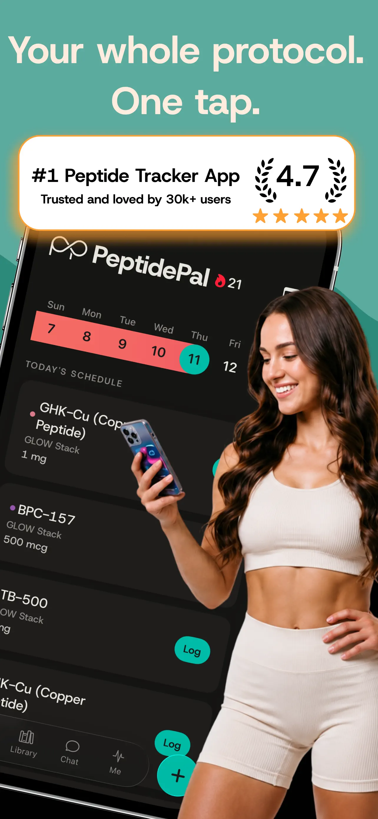 PeptidePal – Peptide Tracker App Store screenshot 1