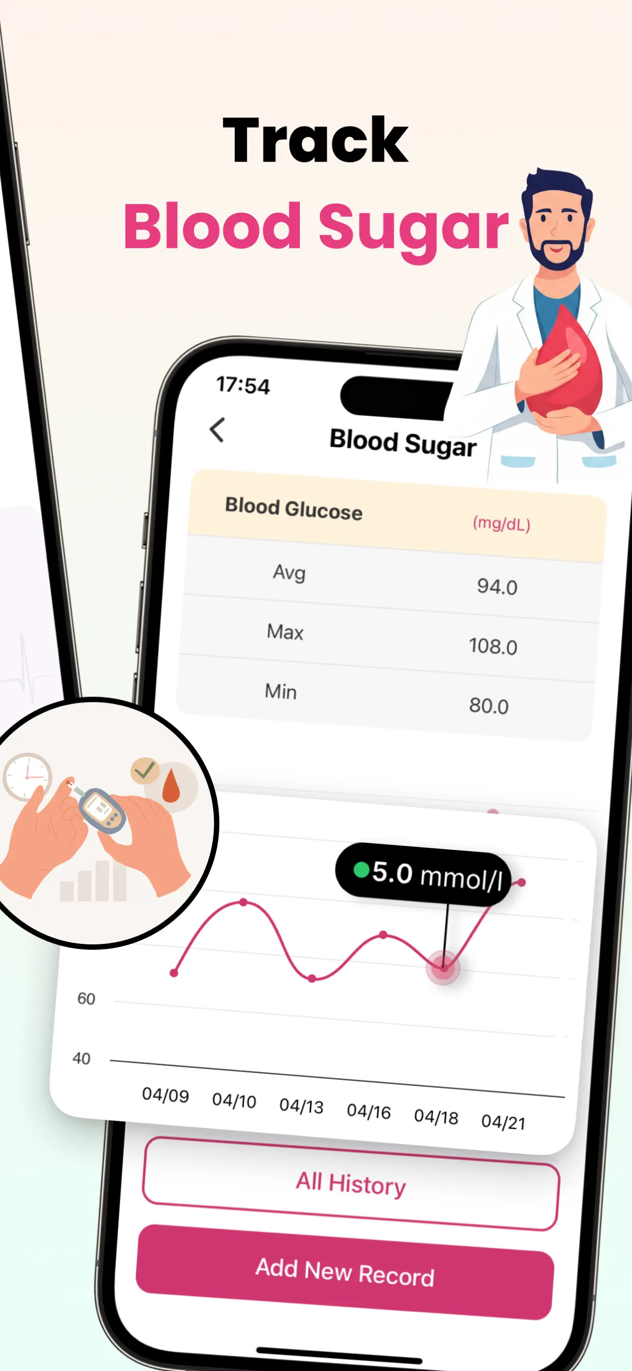Blood Pressure-Monitor Tracker App Store screenshot 3