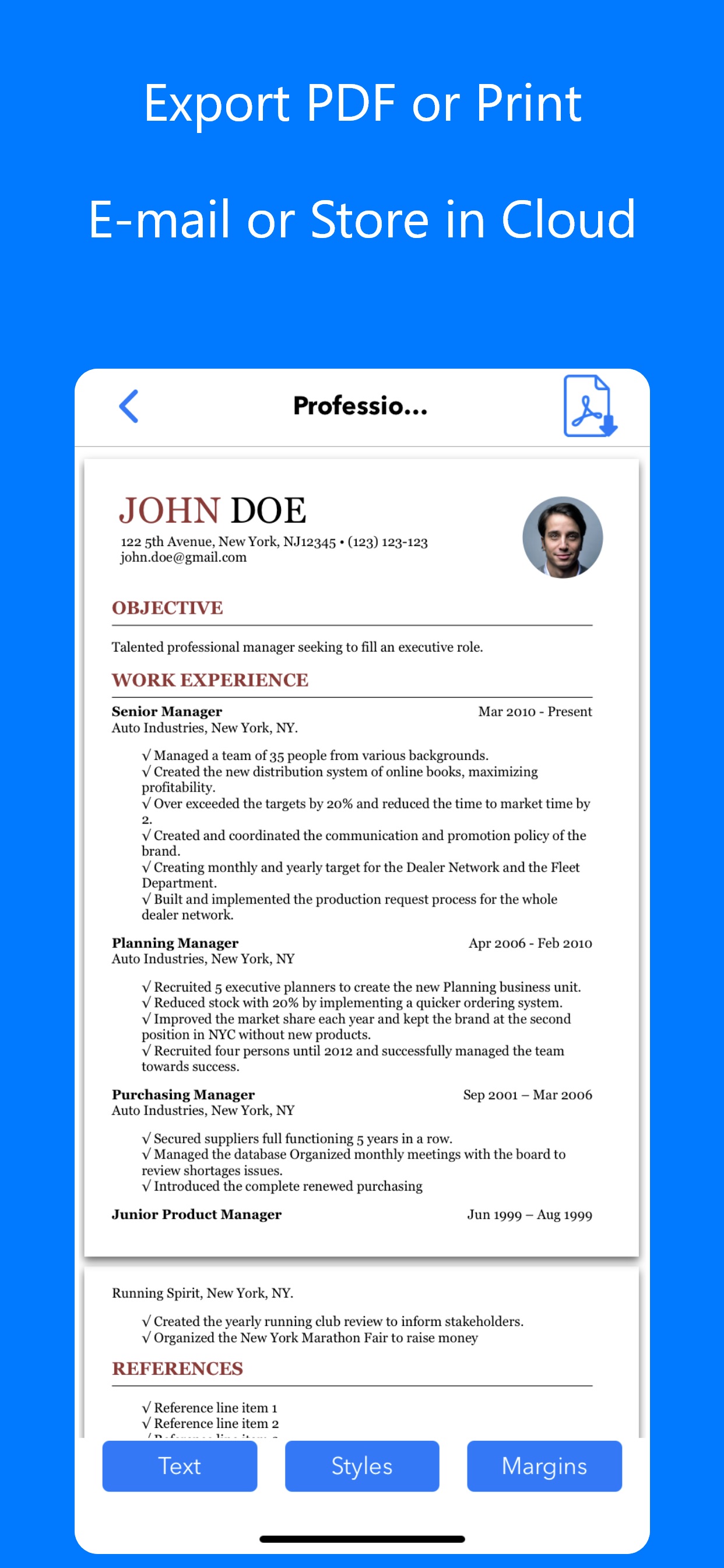 Resume Builder⁺ App Store screenshot 2